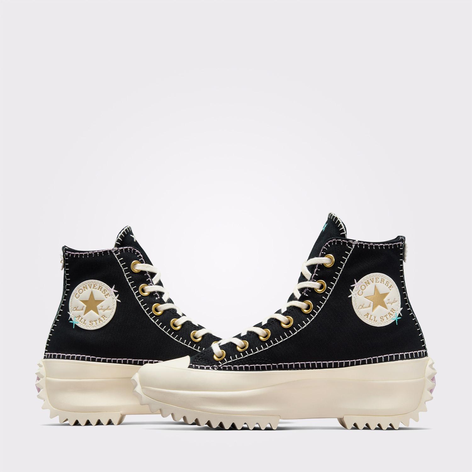 Converse Run Star Hike Unisex Siyah Platform Sneaker