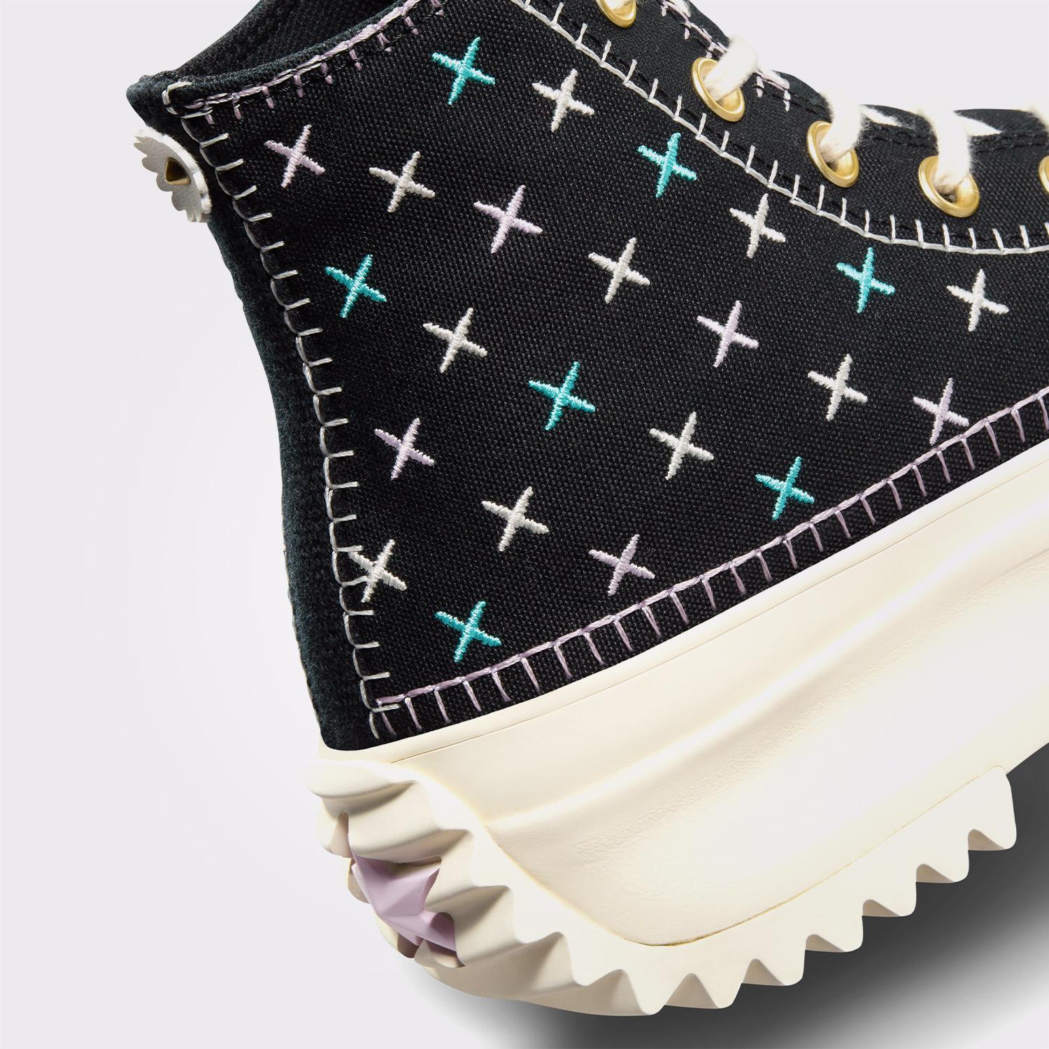 Converse Run Star Hike Unisex Siyah Platform Sneaker