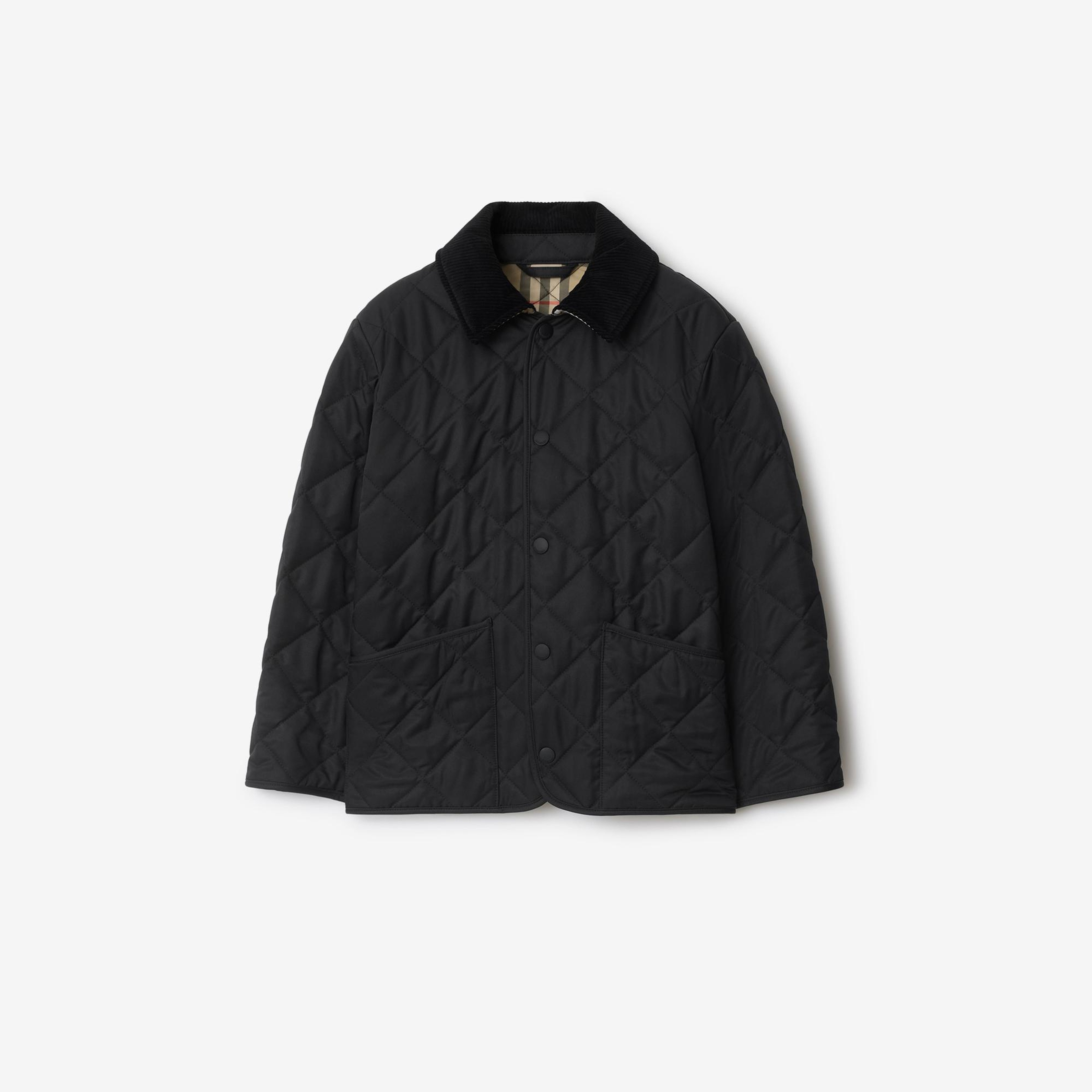 Burberry Çocuk Siyah Mont