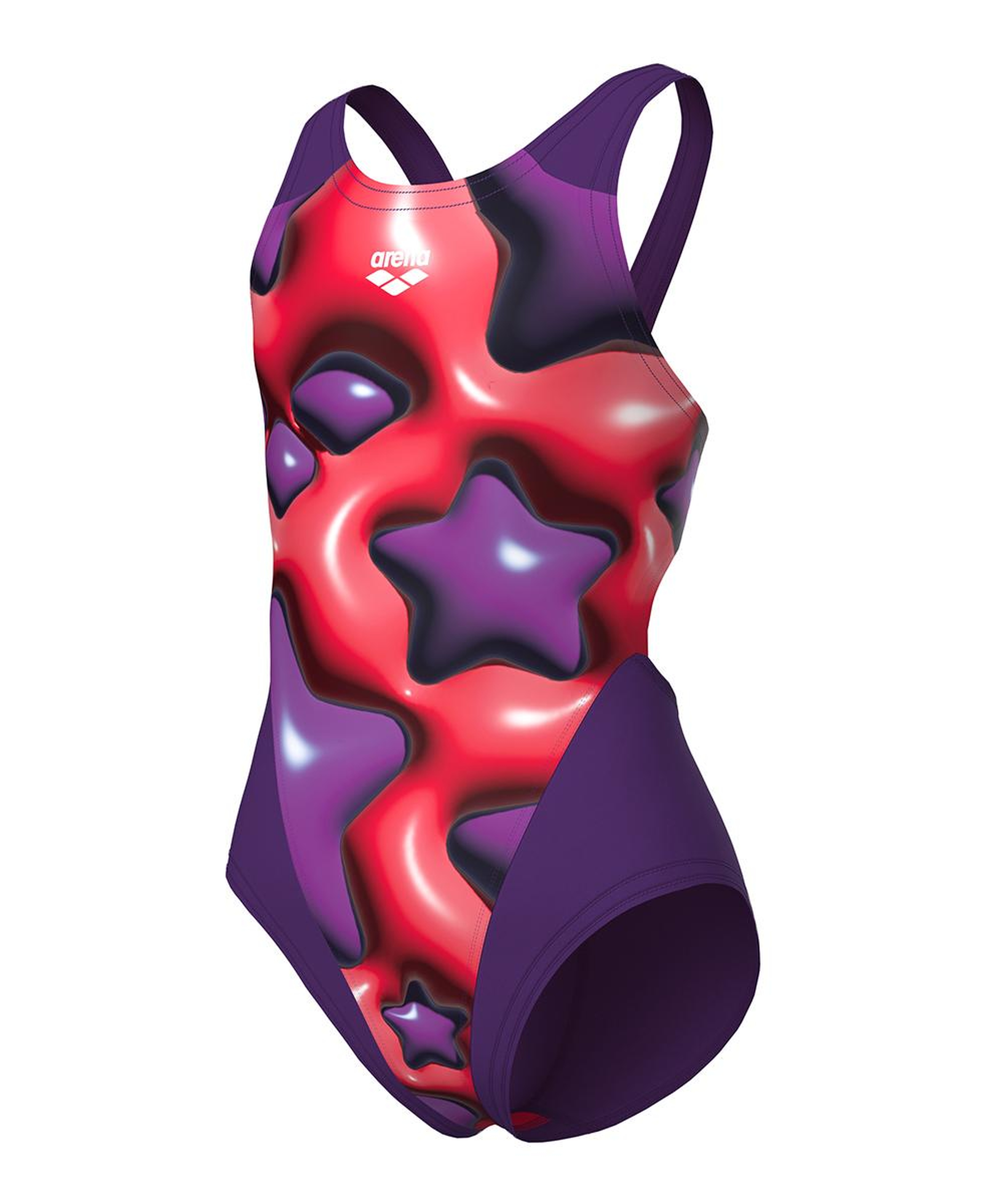 Star Shaped Swimsuit Swim Tech L Çocuk Mor Yüzücü Mayosu 008169950