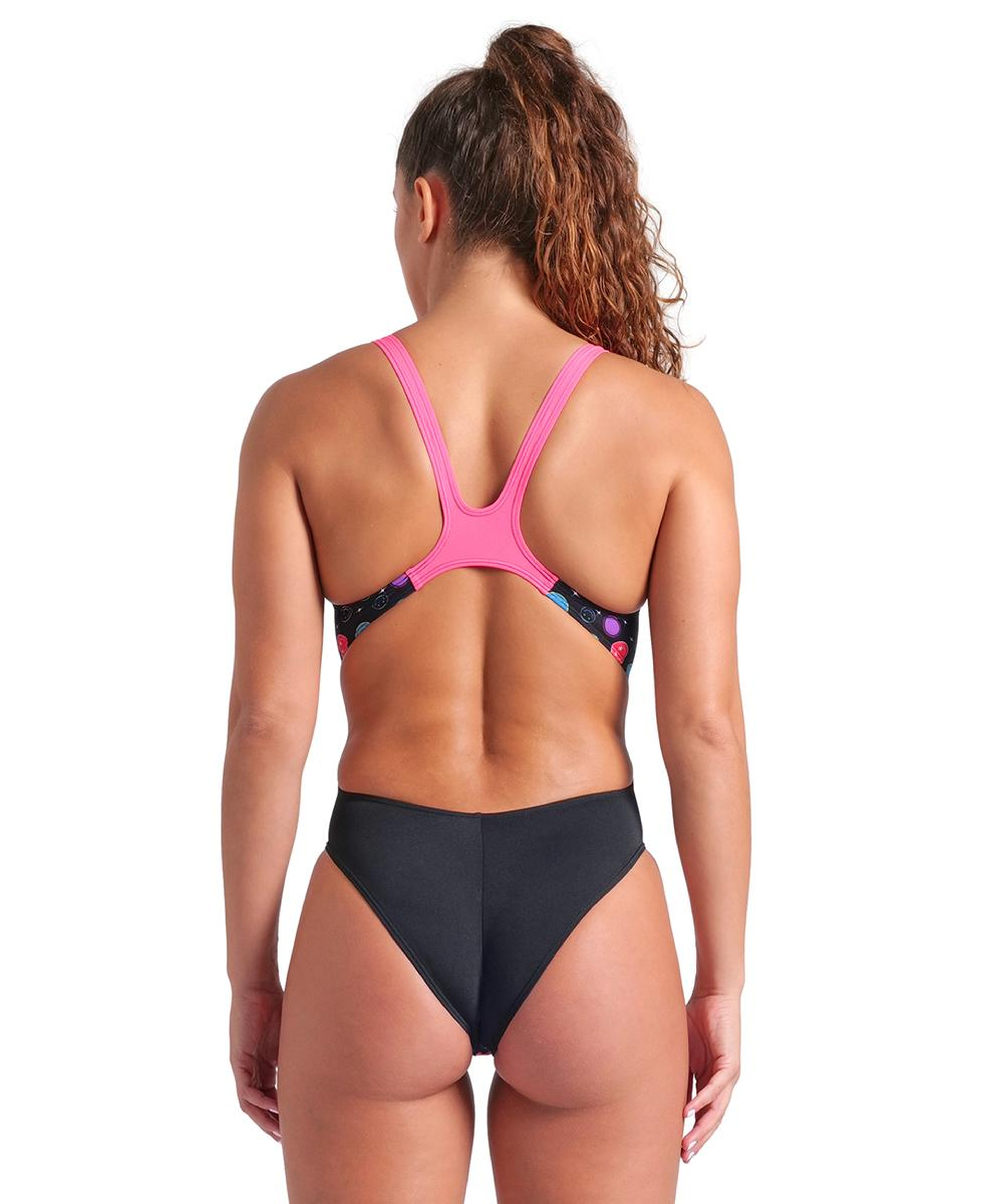Contour Swimsuit Swim Tech Back Kadın Siyah Yüzücü Mayosu 009463595