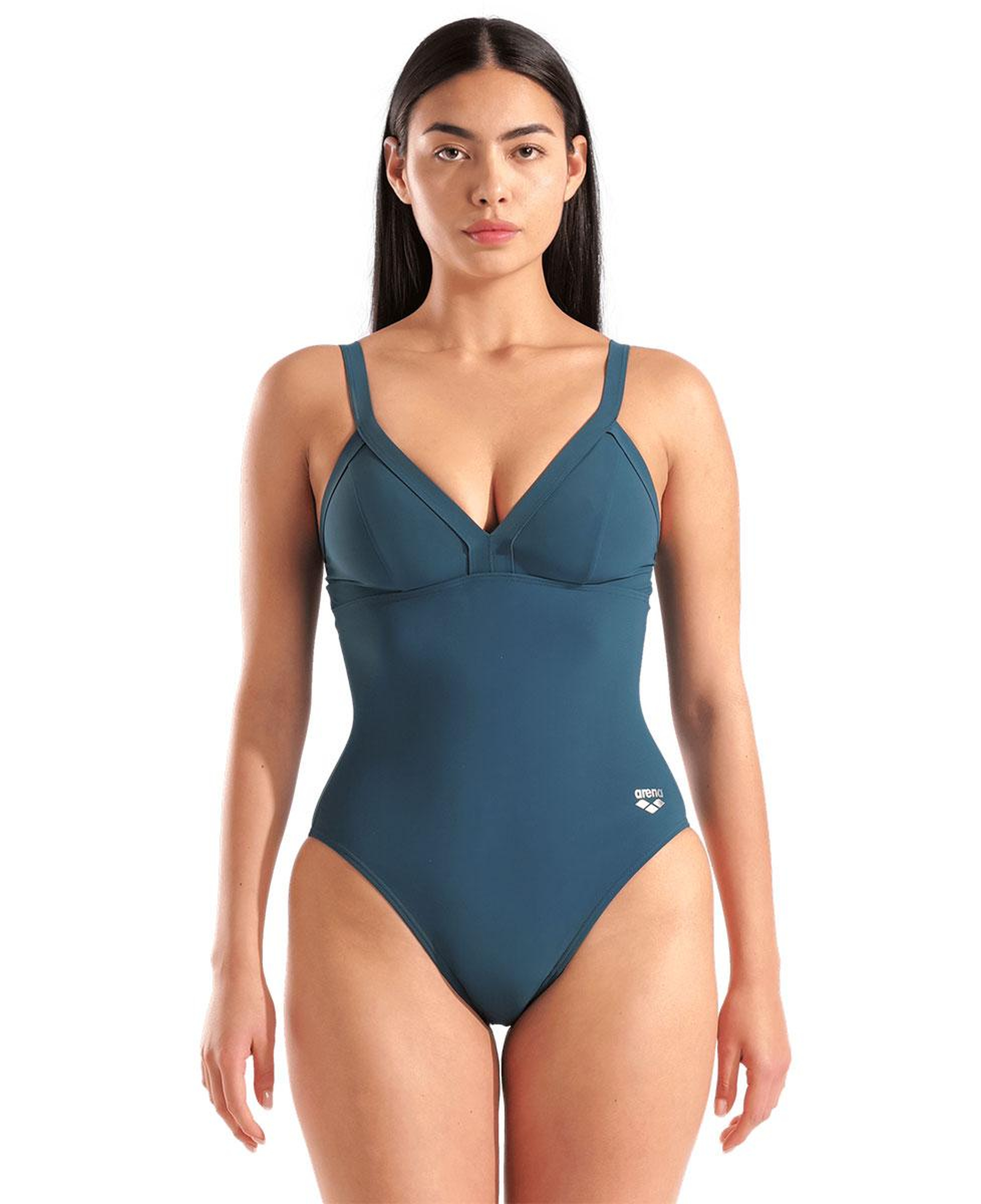 Lara Soft Curve Back Kadın Lacivert Yüzücü Mayosu 008119650