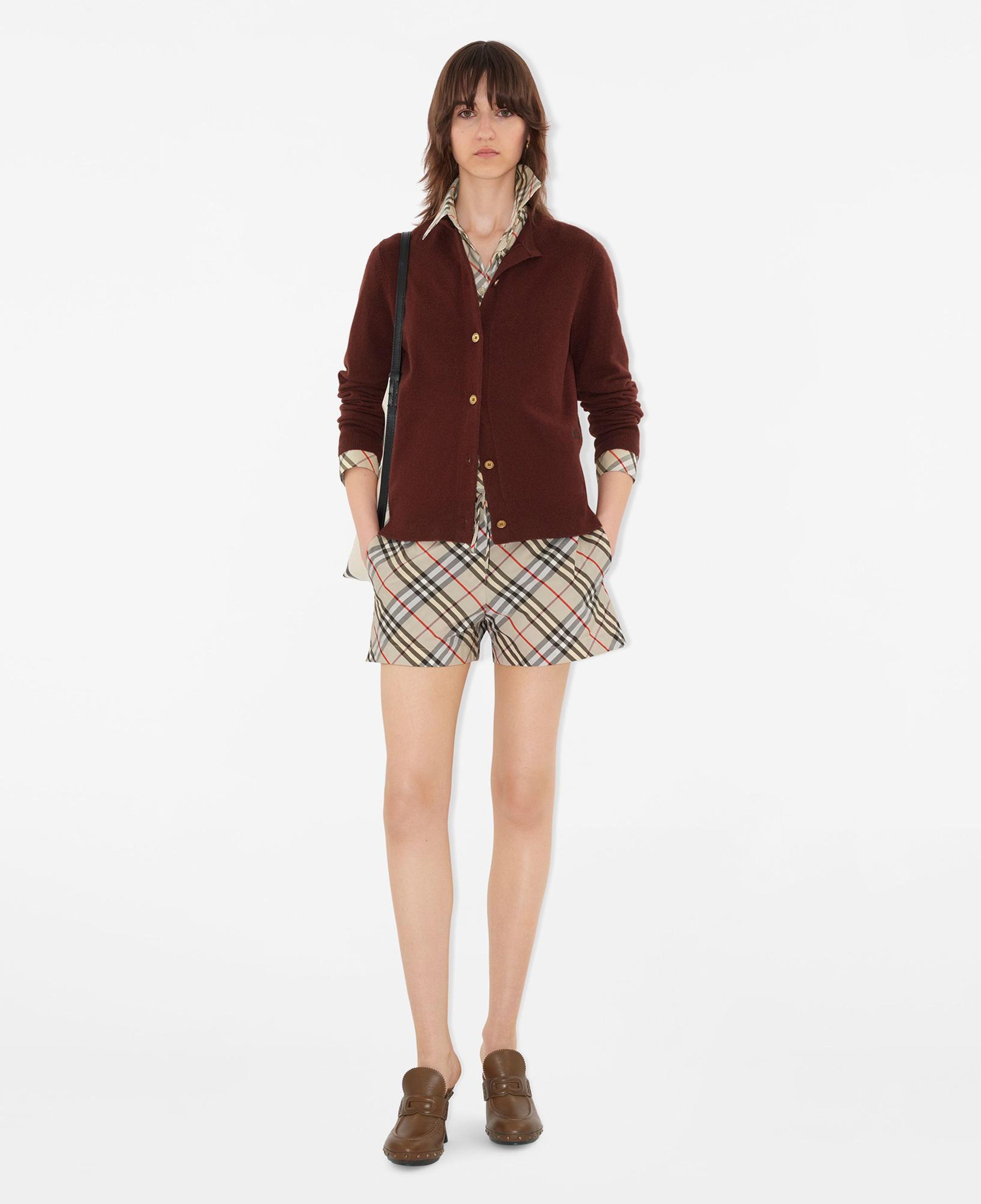 Burberry Kadın Bordo Hırka