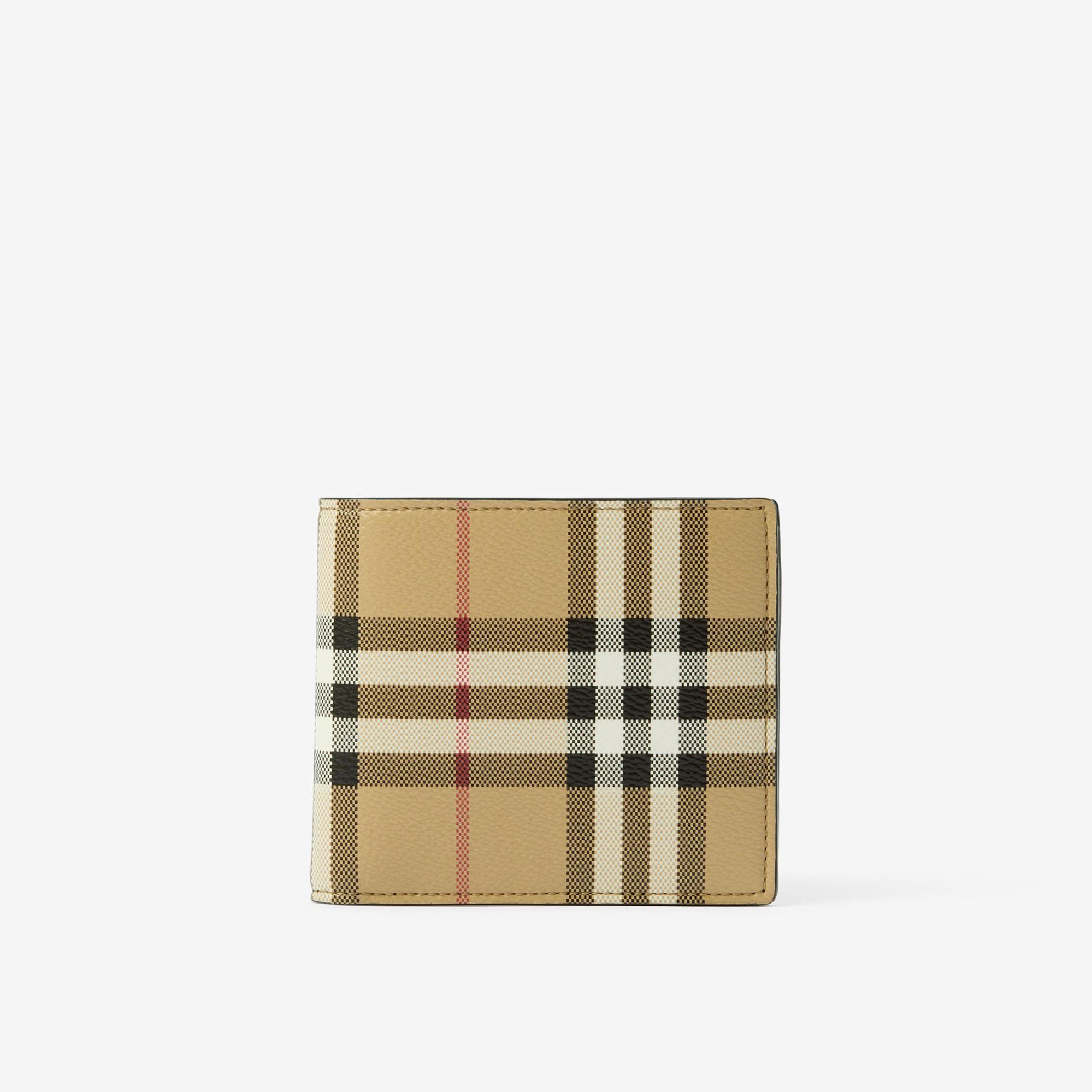Burberry Reg Bill8 Vintage Bifold Erkek Bej Cüzdan