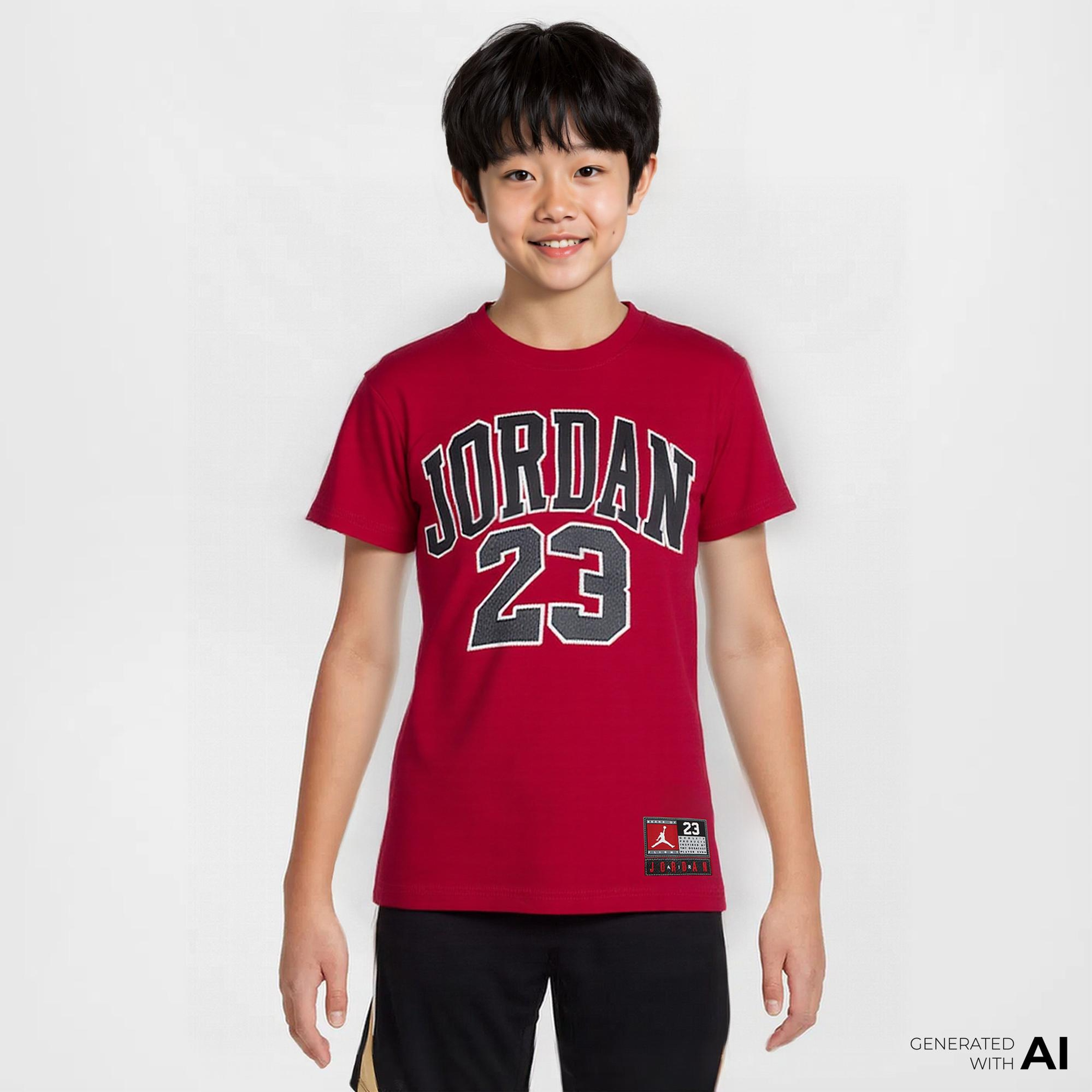 Jordan Practice Flight Çocuk Kırmızı T-Shirt