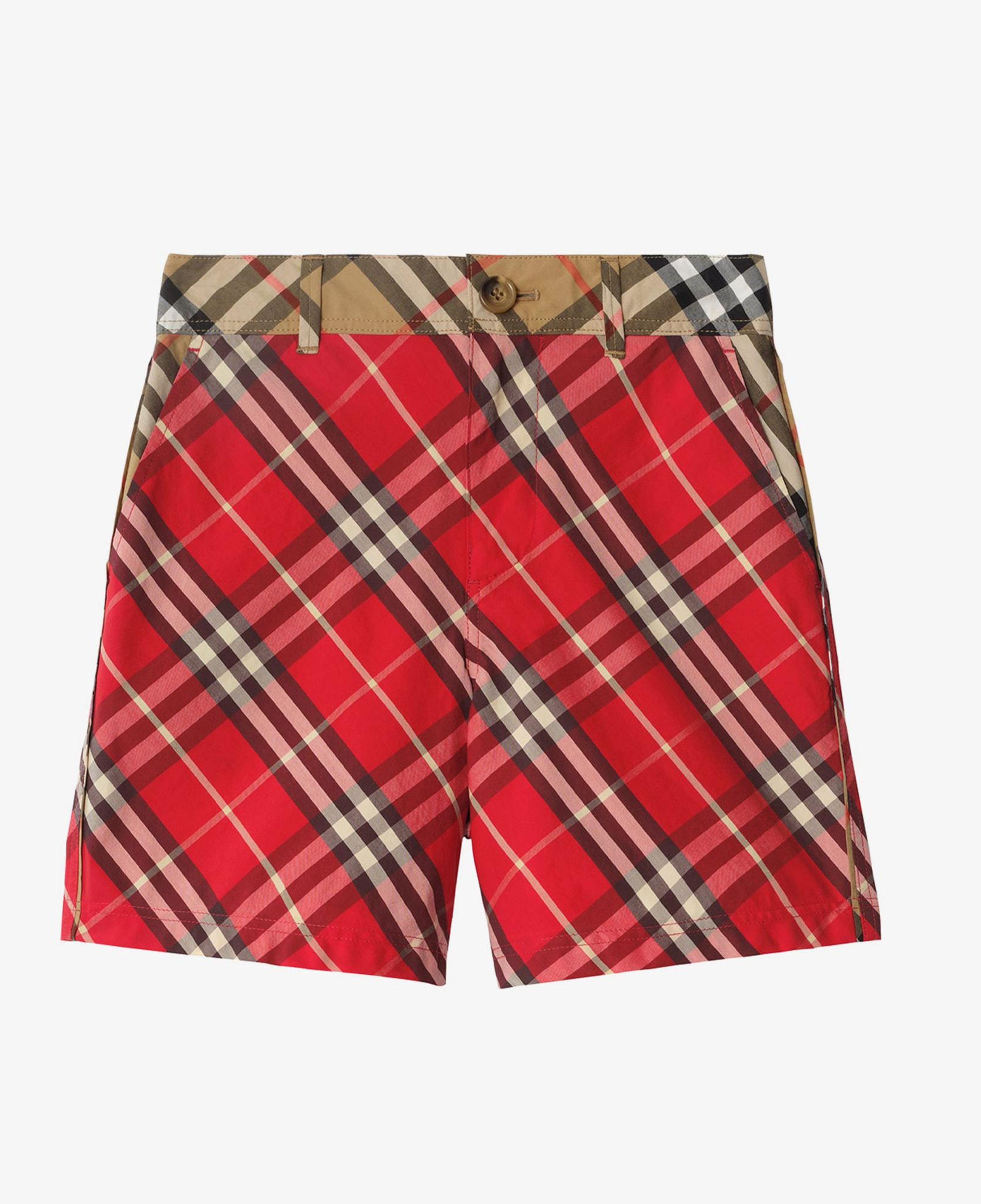 Burberry Oscar Check Çocuk Kırmızı Şort