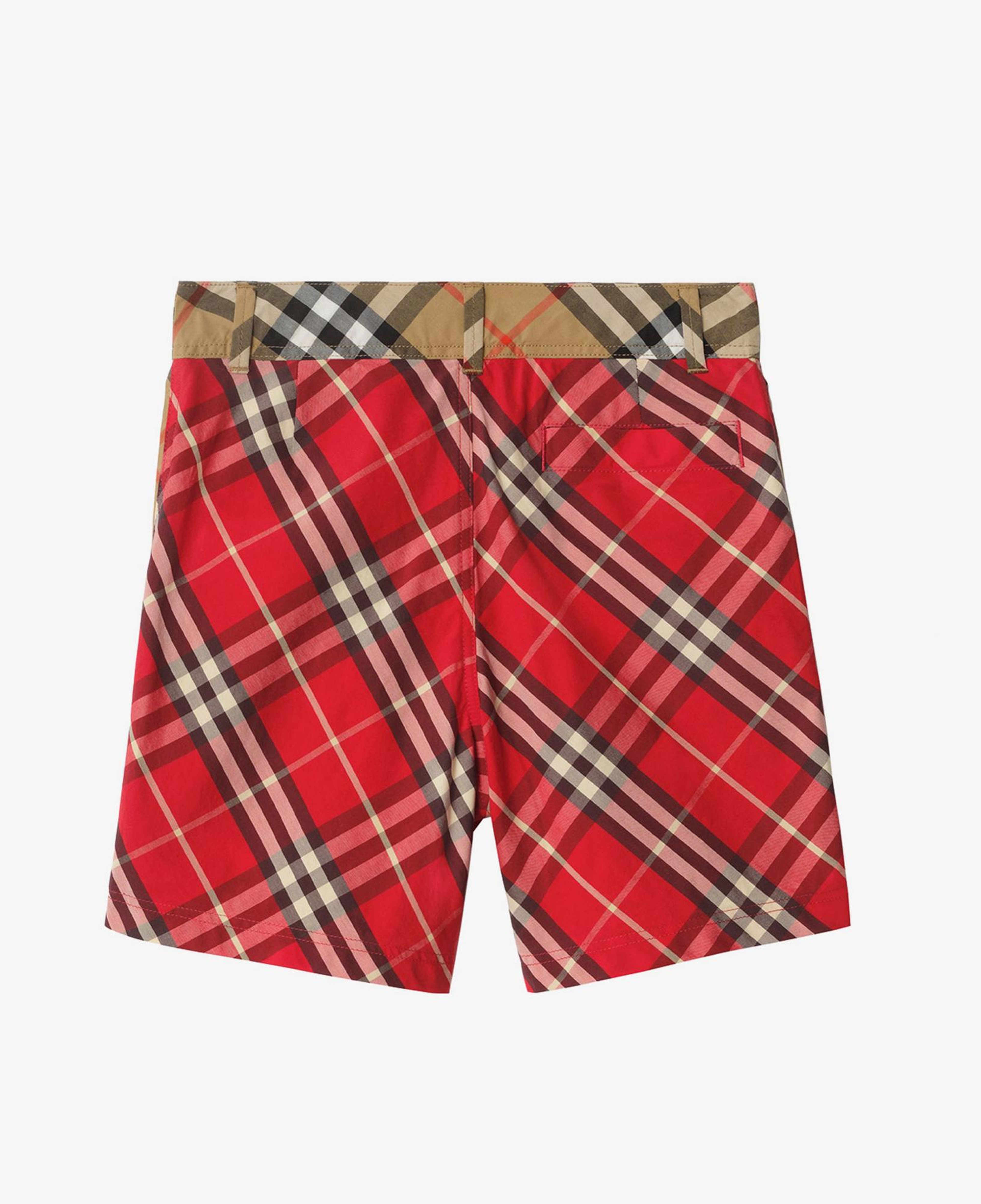 Burberry Oscar Check Çocuk Kırmızı Şort