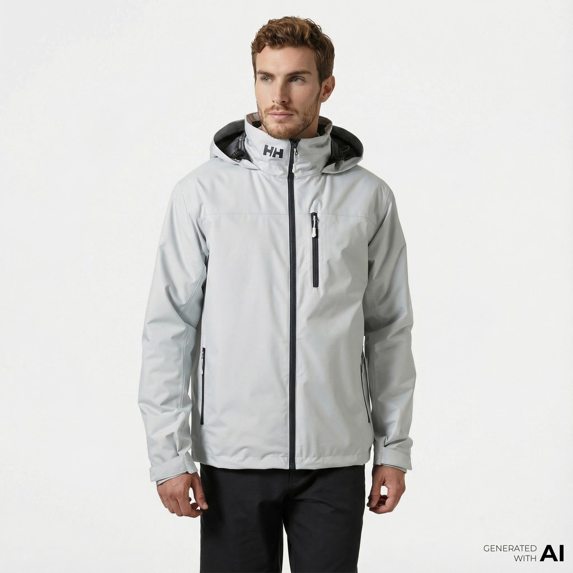 Helly Hansen Crew Hooded Midlayer 2 Erkek Gri Mont