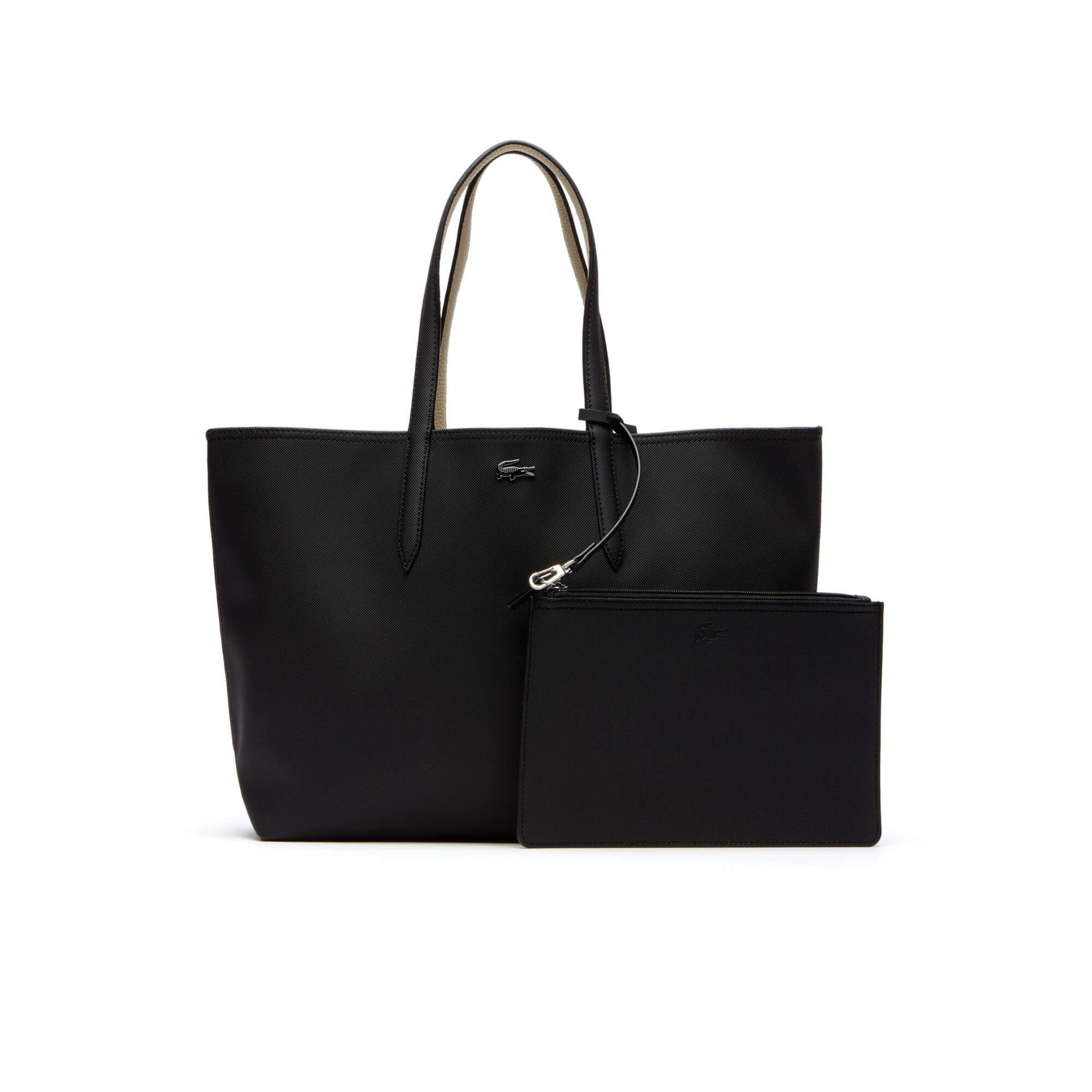 Lacoste Anna Kadın Çift Taraflı Siyah Omuz Çantası