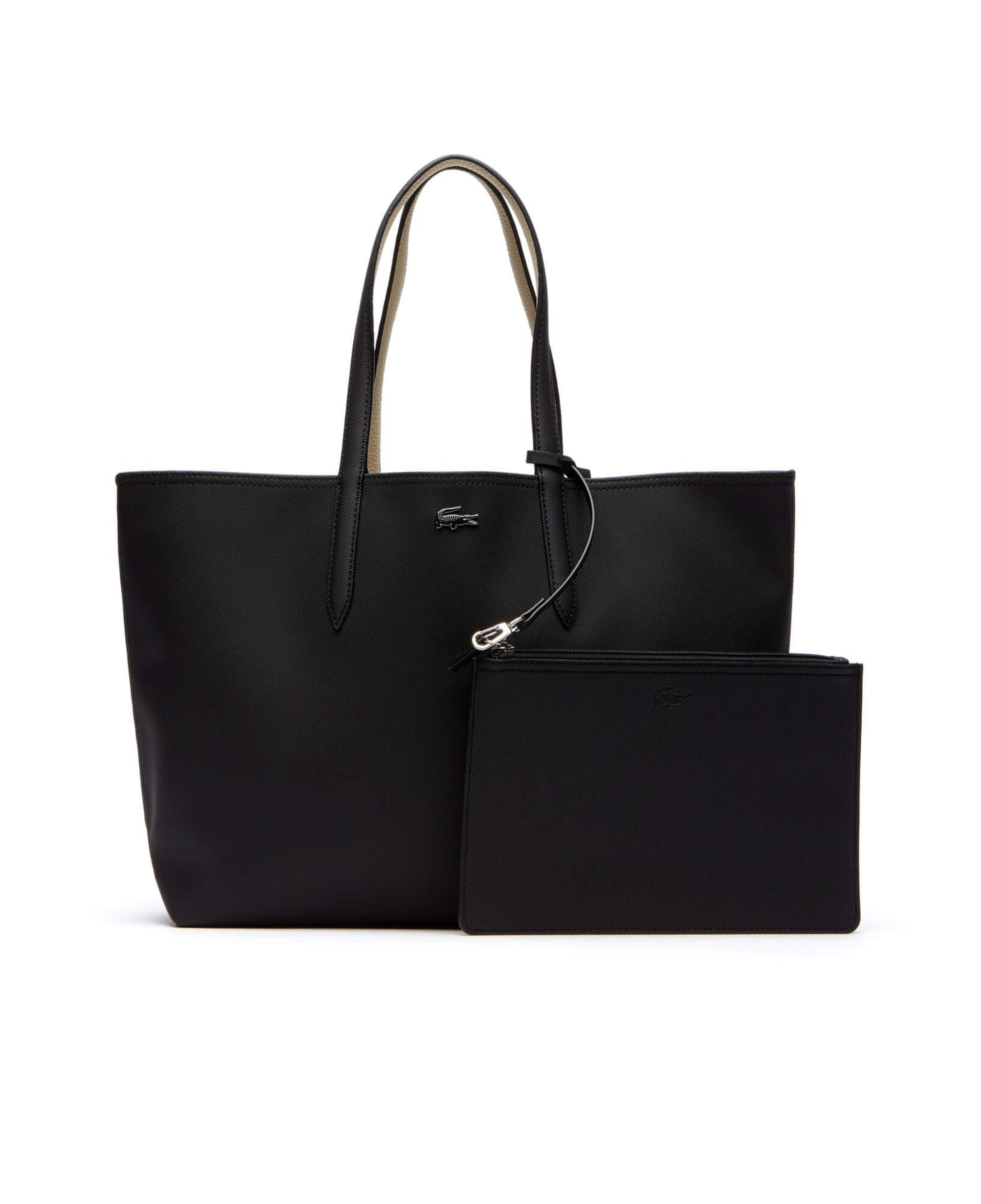 Lacoste Anna Kadın Çift Taraflı Siyah Omuz Çantası