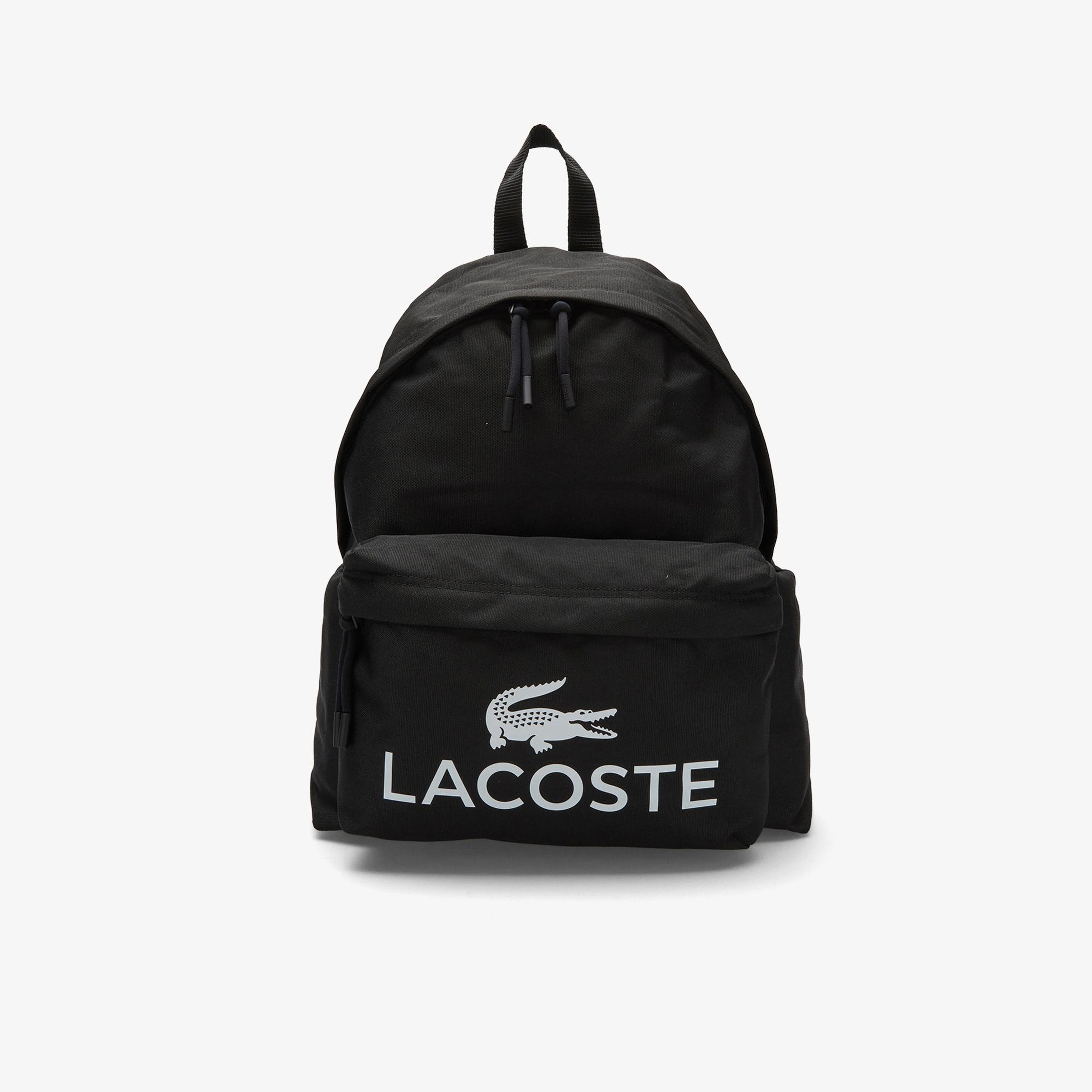 Lacoste Erkek Baskılı Siyah Sırt Çantası
