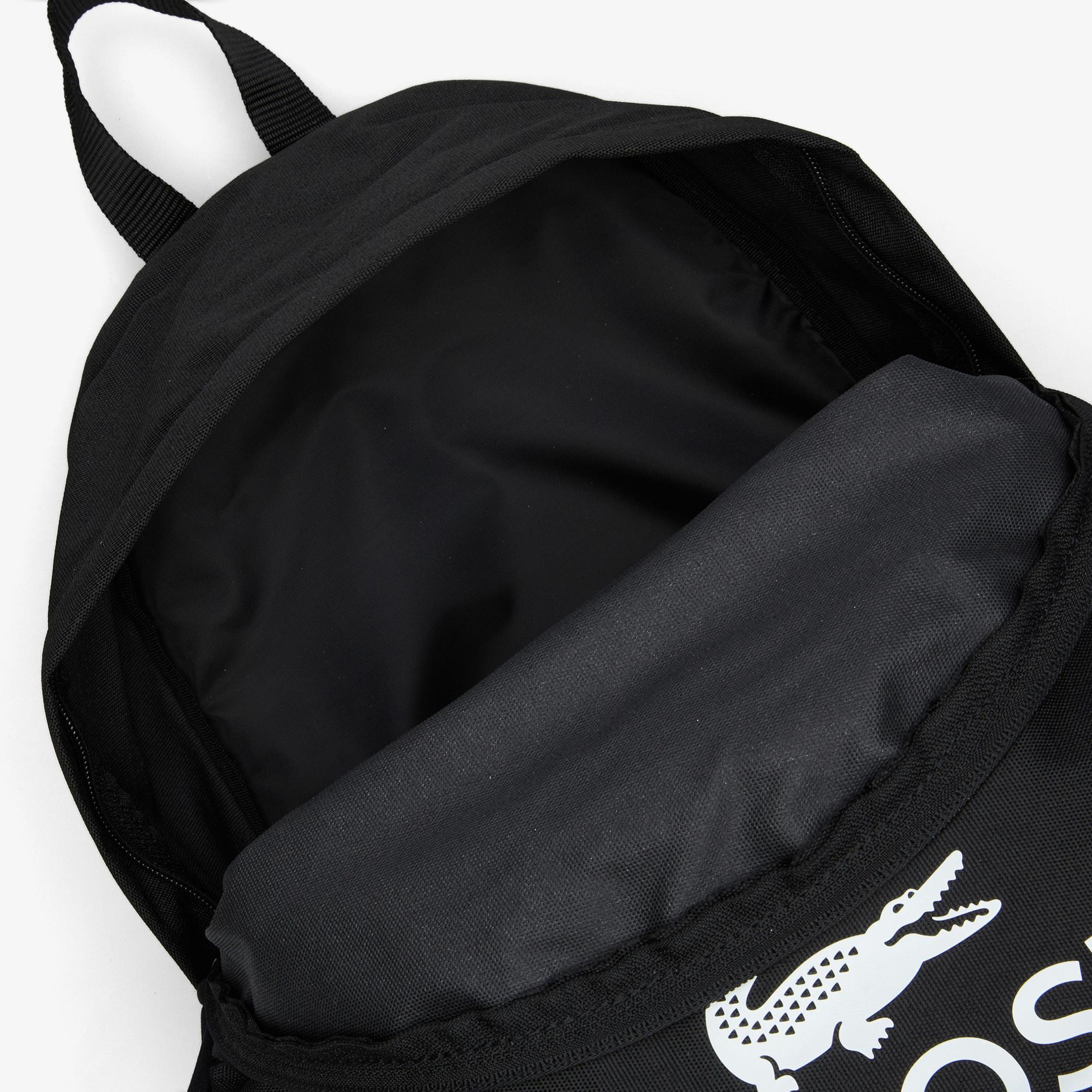 Lacoste Erkek Baskılı Siyah Sırt Çantası