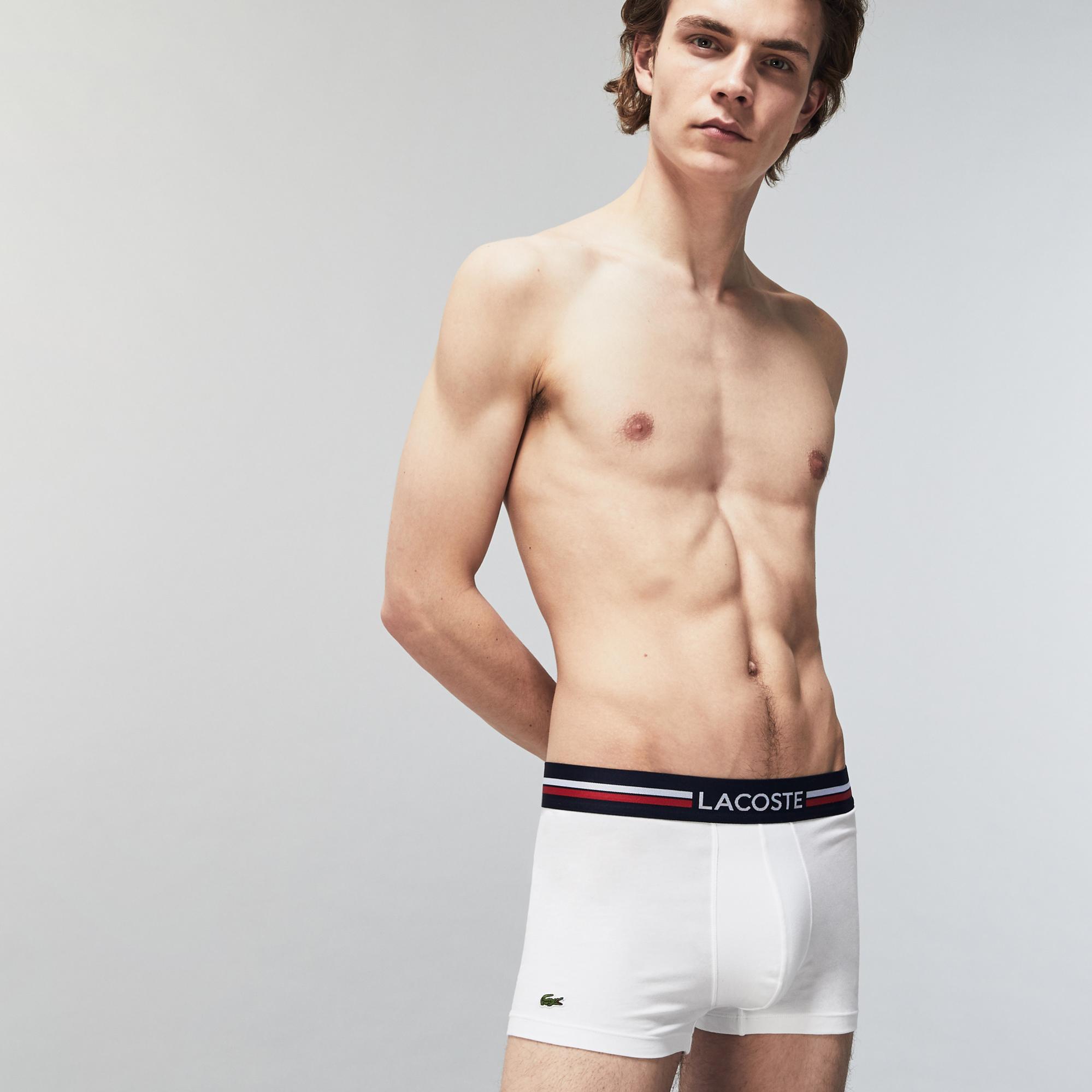 Lacoste Erkek 3'lü Renkli Boxer