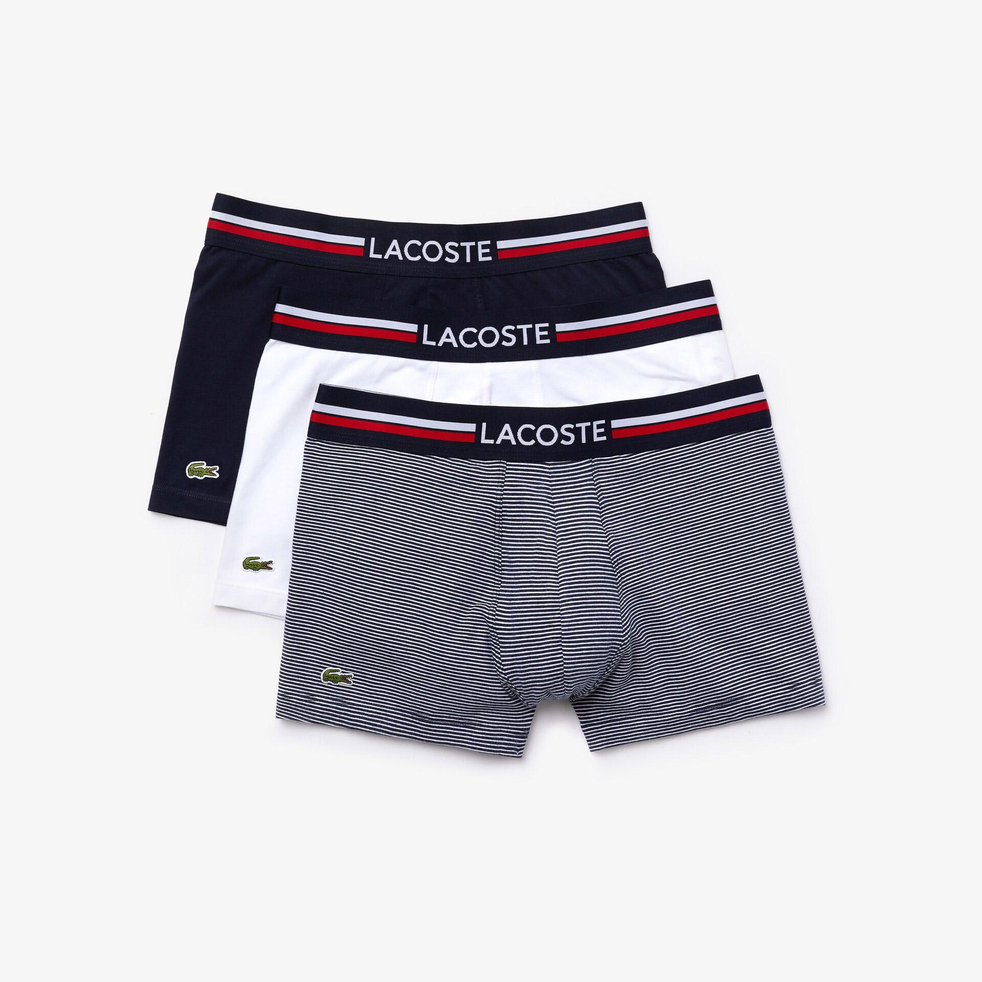 Lacoste Erkek 3'lü Renkli Boxer