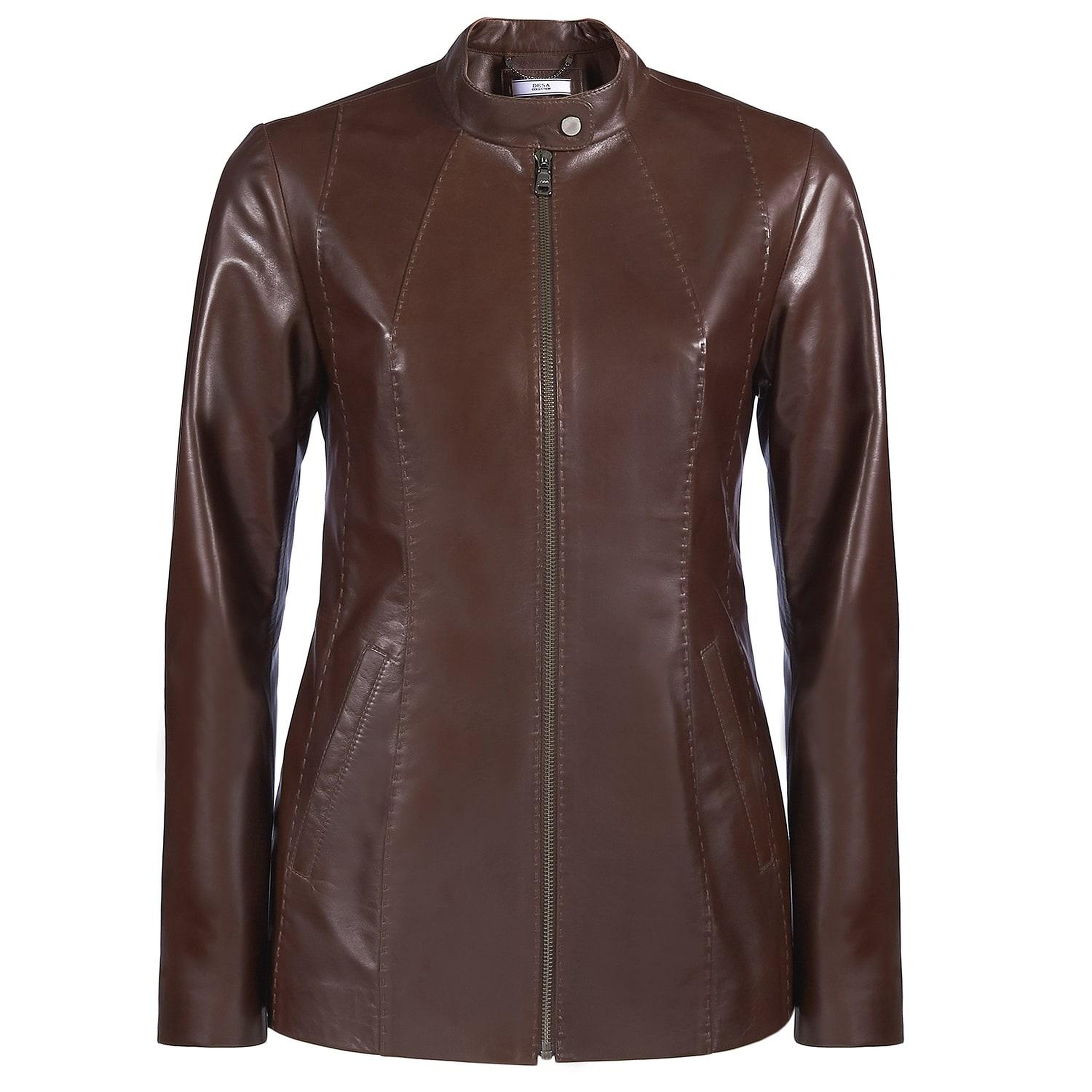 Kahve Marya Kadın Deri Ceket