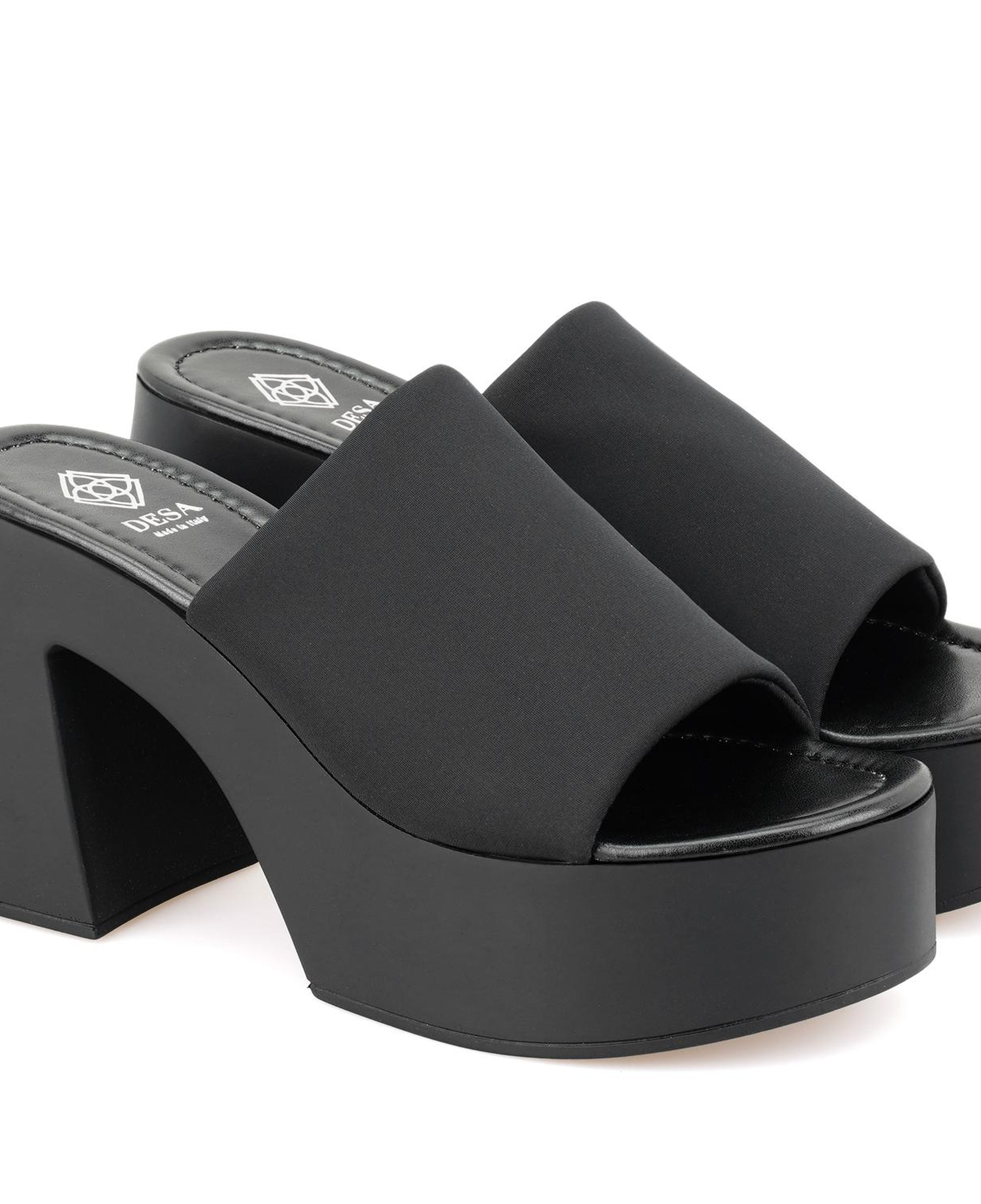 Haley Siyah Kadın Platform Topuklu Terlik