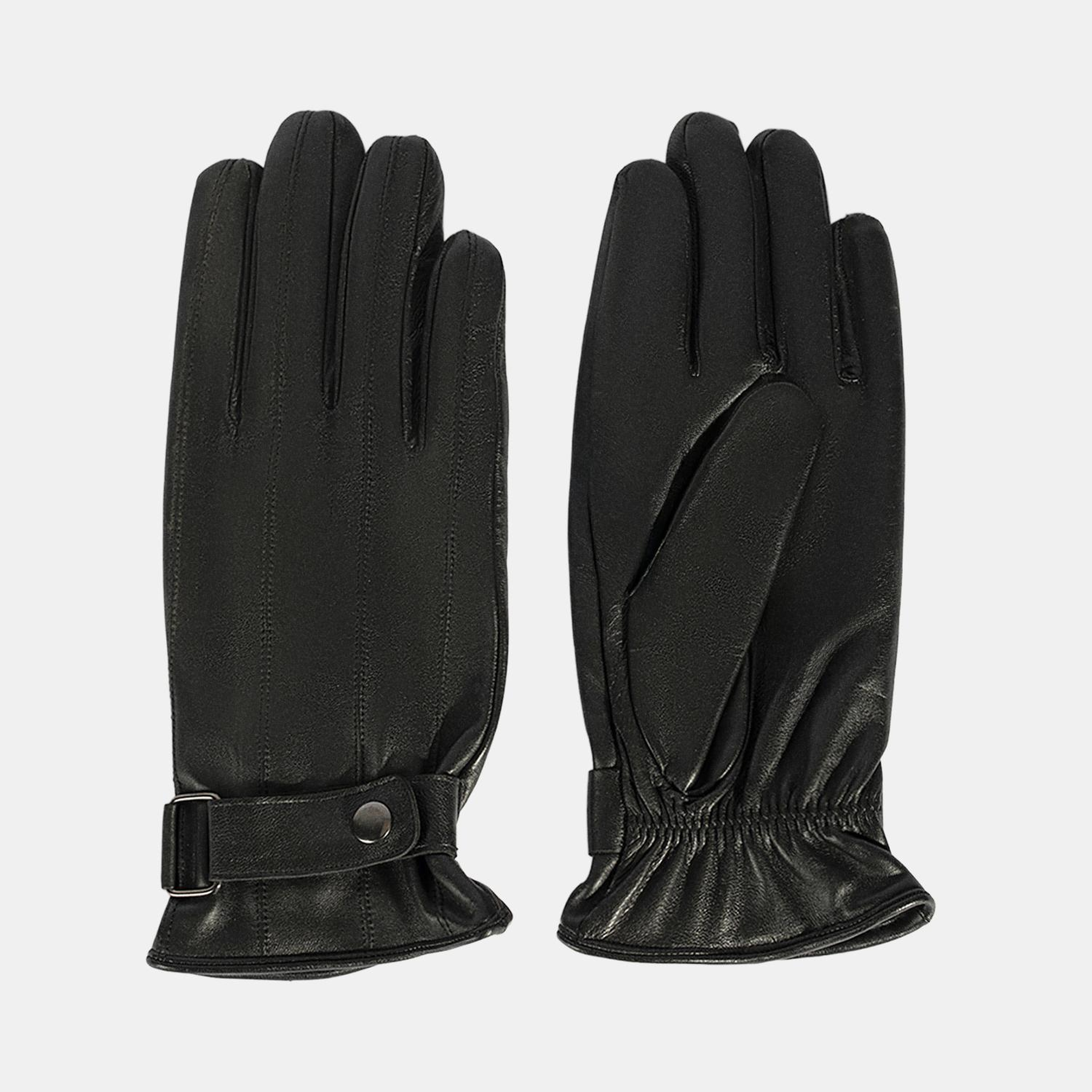 DESA Siyah Tokalı Erkek Deri Eldiven