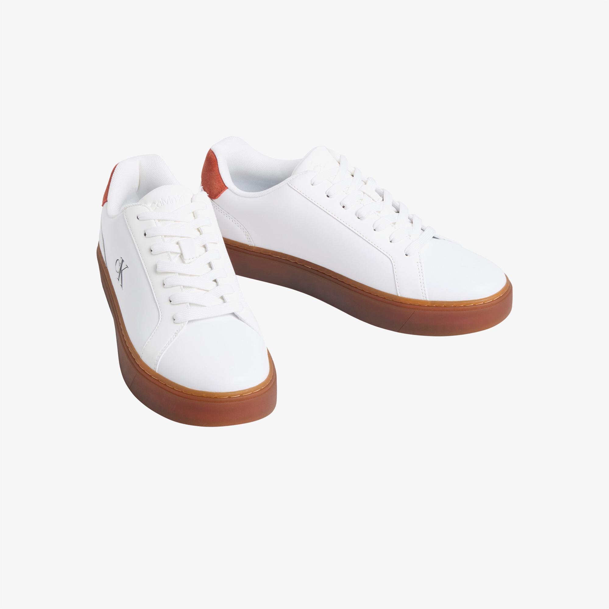 Calvin Klein Classic Cupsole Laceup Erkek Beyaz Sneaker