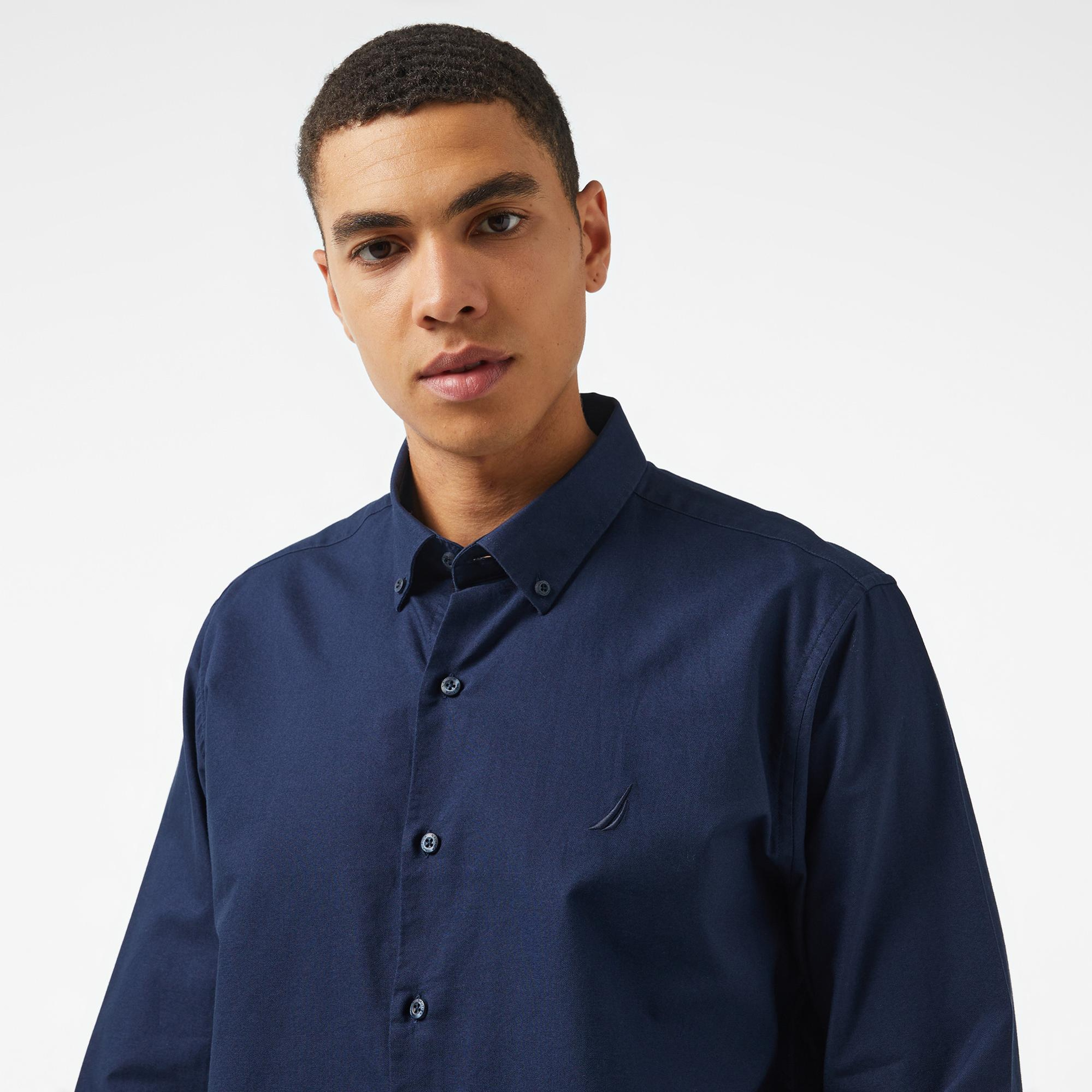 Nautica Erkek Lacivert Classic Fit Gömlek
