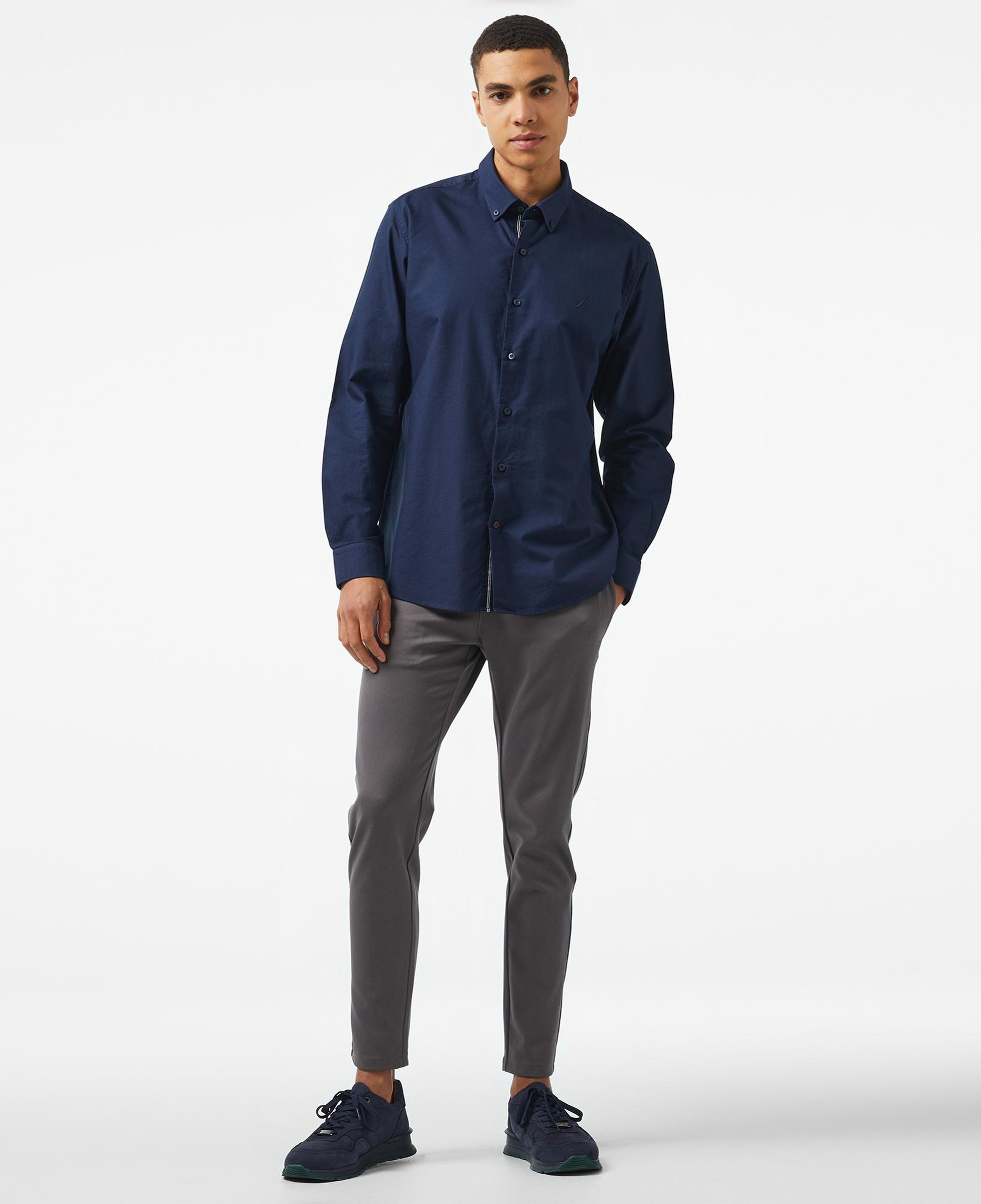 Nautica Erkek Lacivert Classic Fit Gömlek