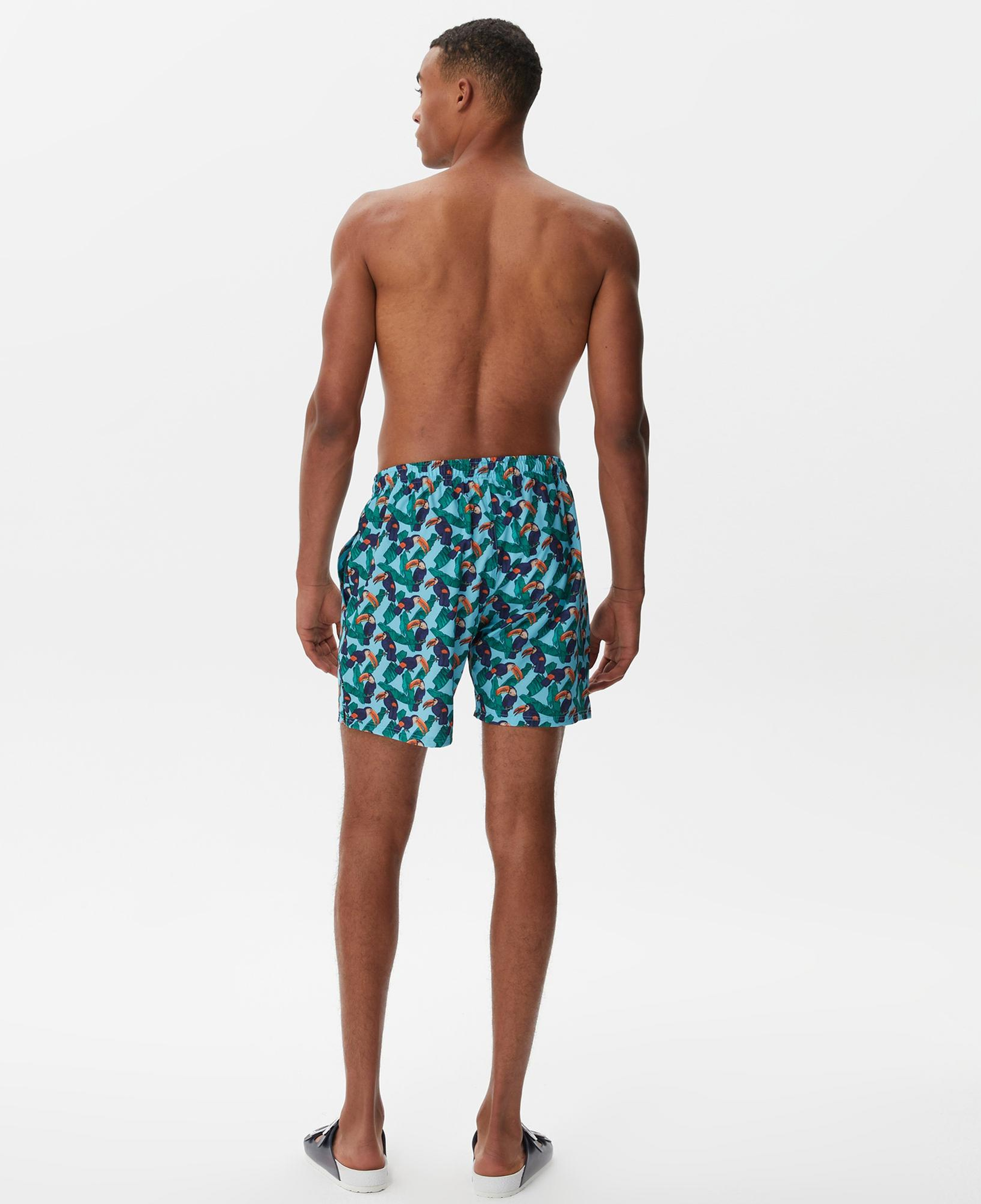 Nautica Erkek Mavi Baskılı Deniz Şortu