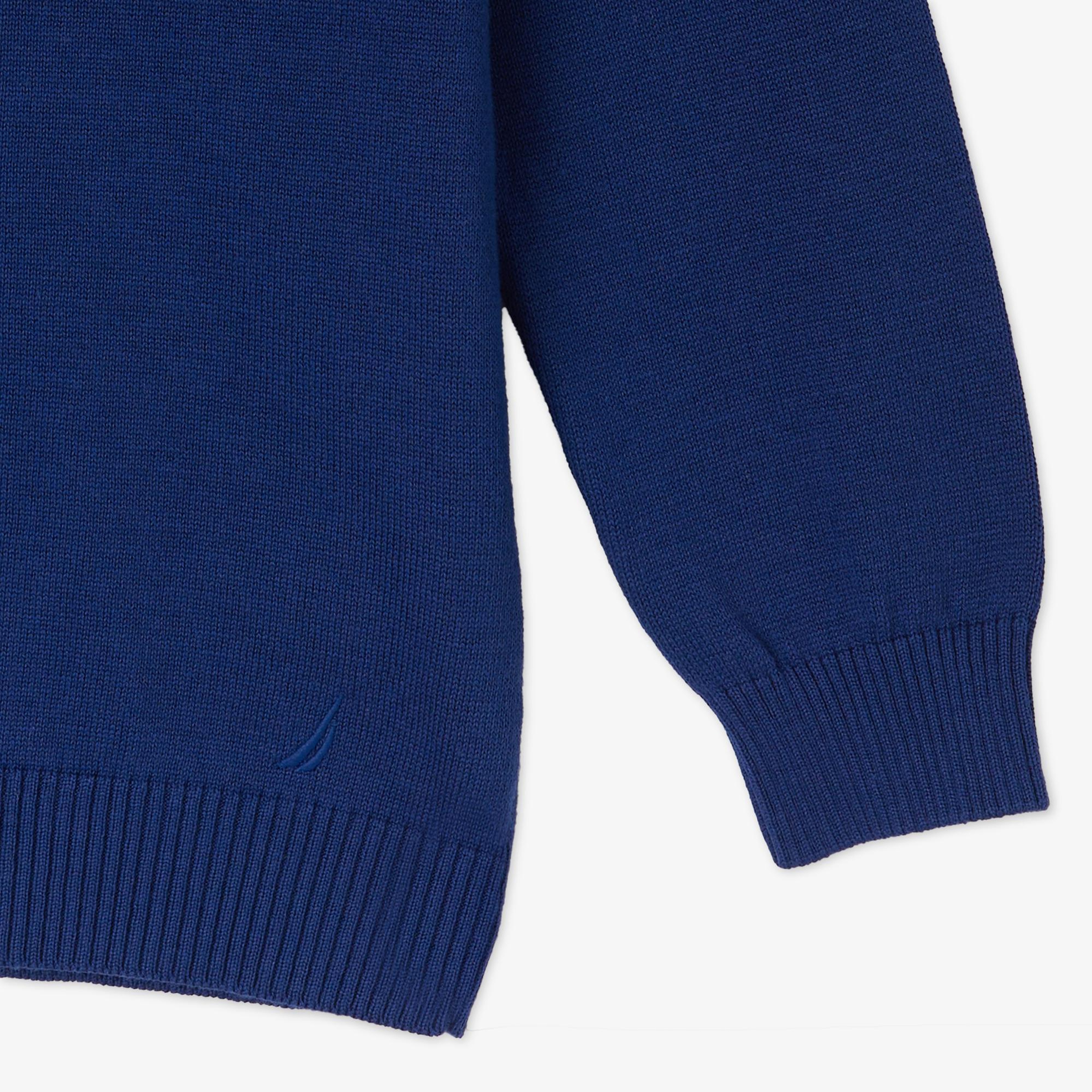 Nautica Kız Çocuk Mavi Standart Fit Triko