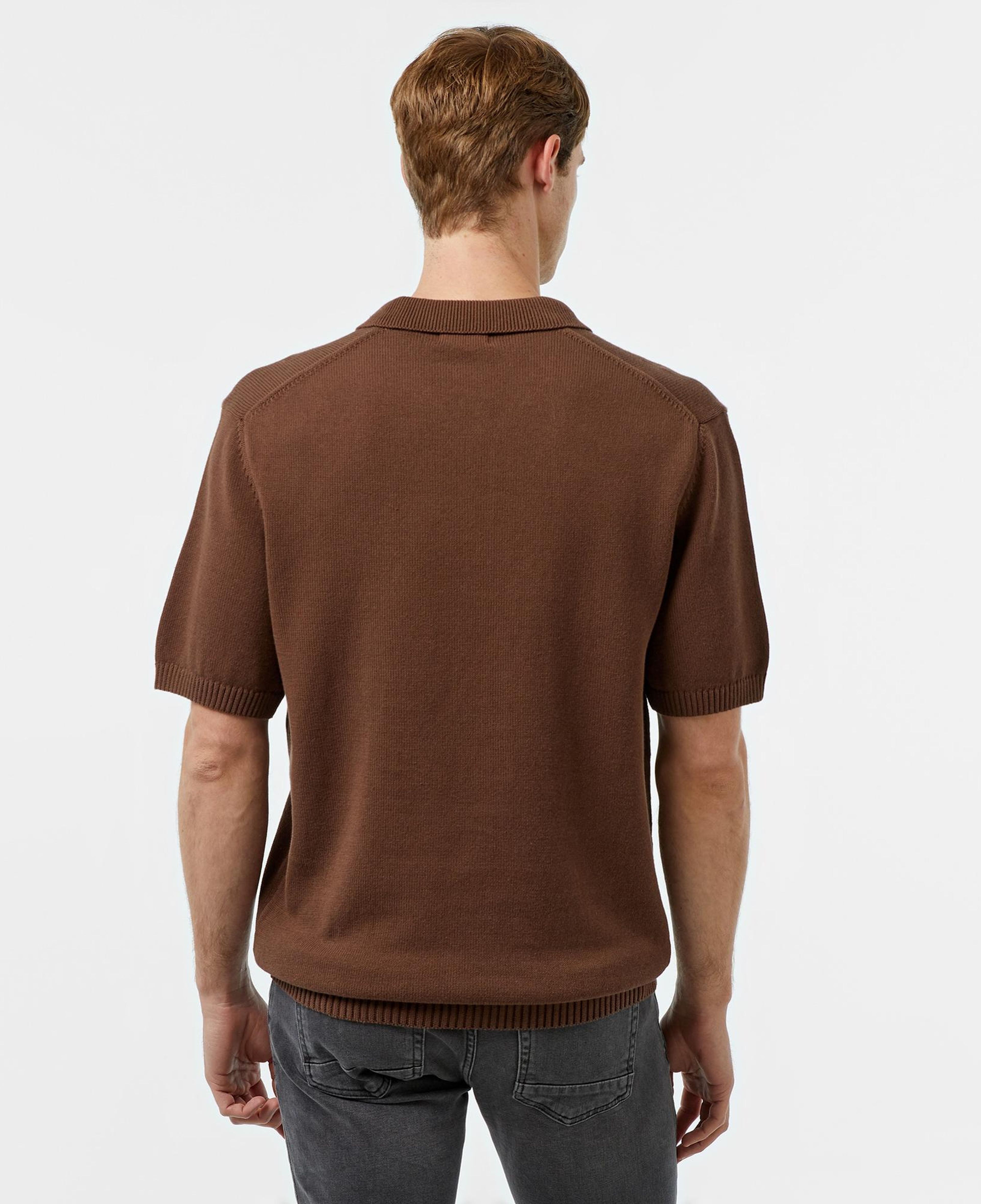 Nautica Erkek Kahverengi Classic Fit Kısa Kollu Triko