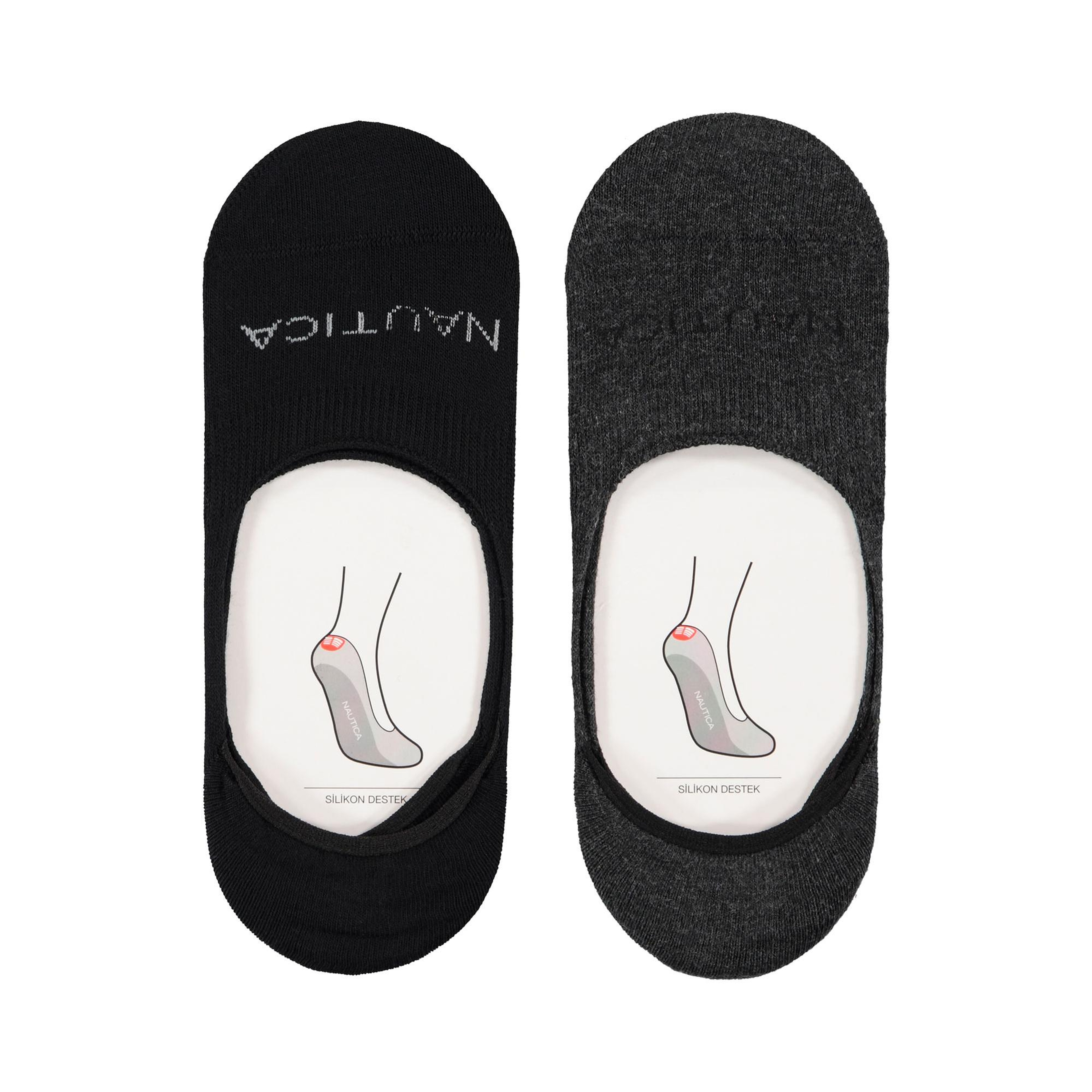 Nautica Unisex Renkli Babet 2'li Çorap