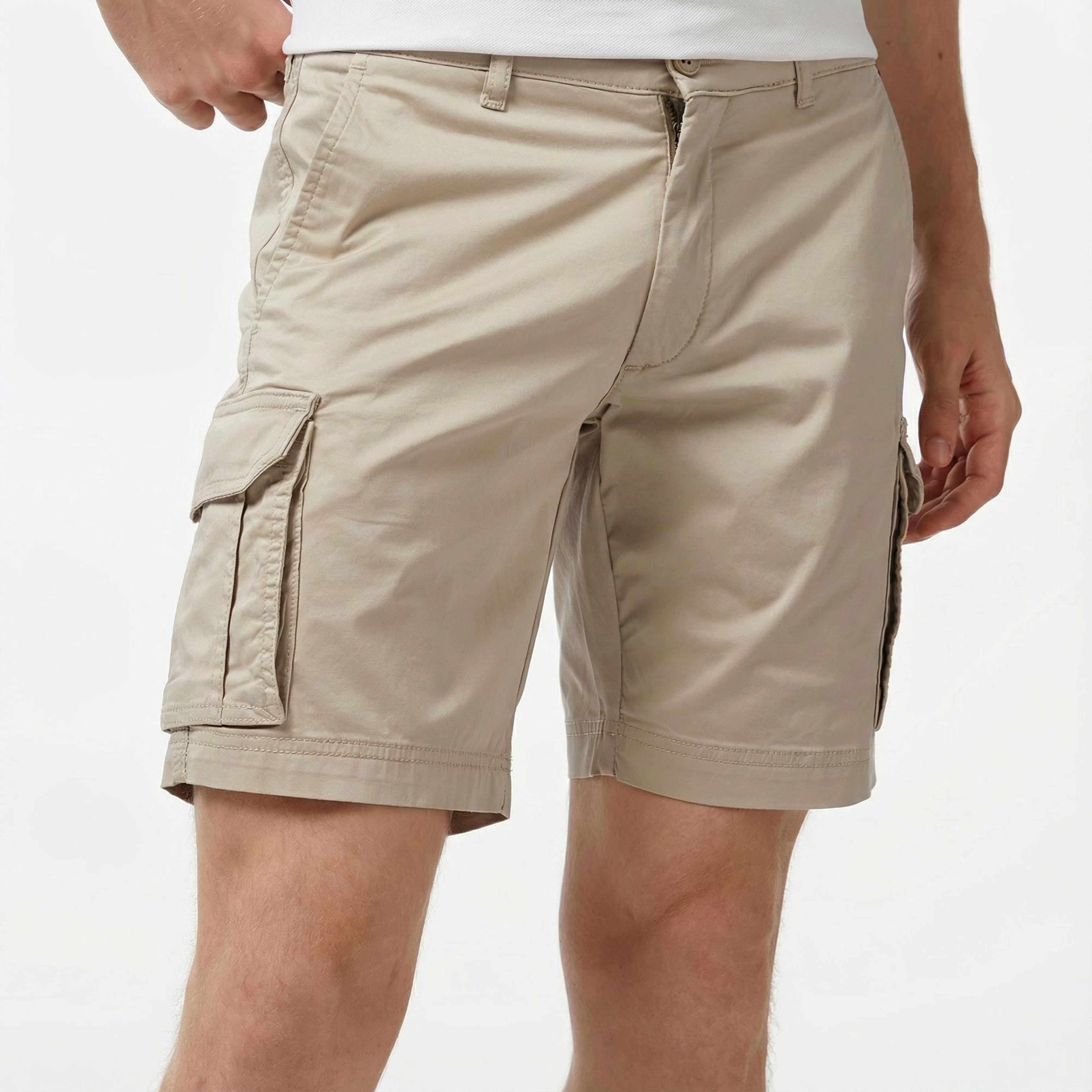 Nautica Erkek Bej Regular Fit Şort