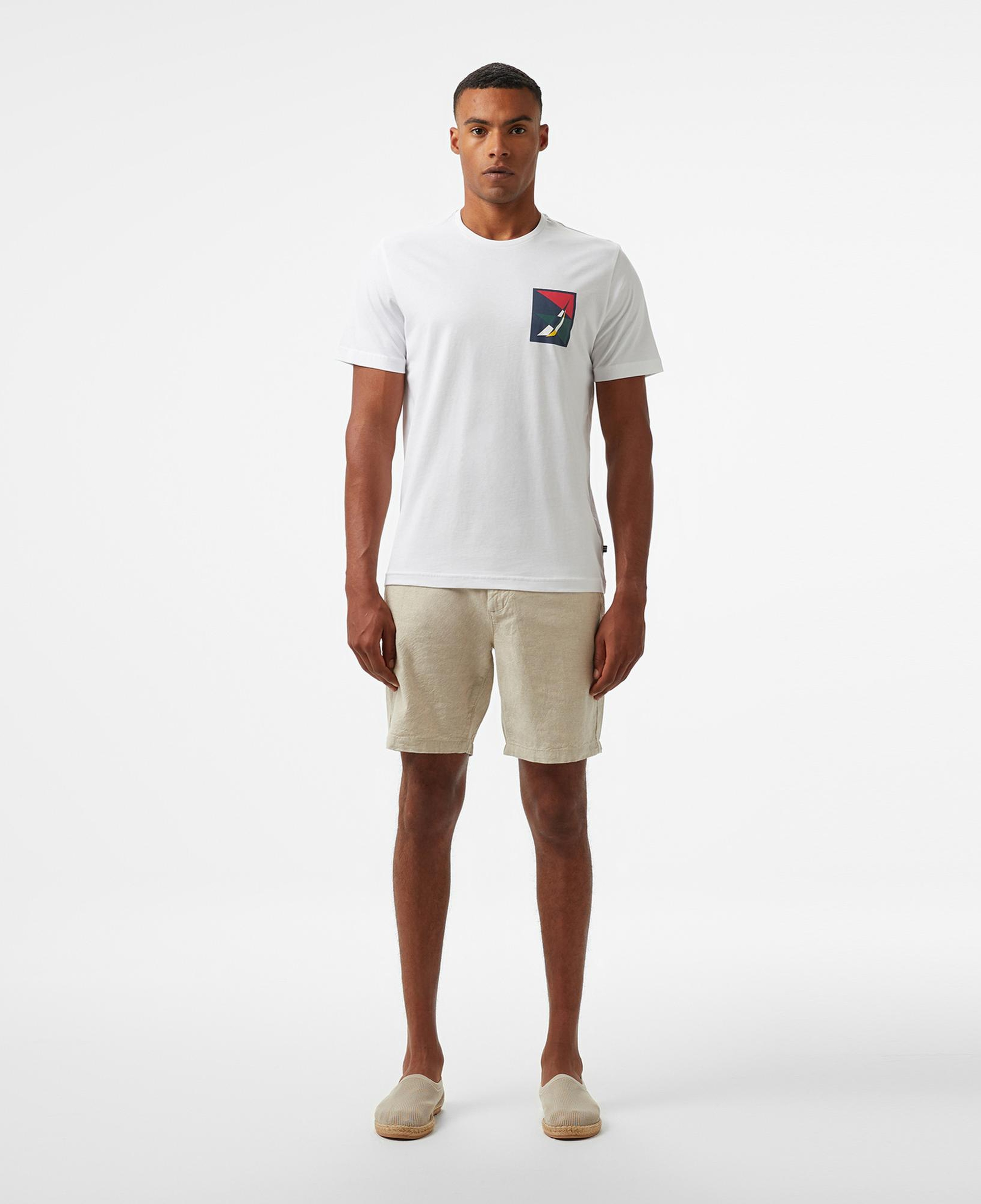 Nautica Erkek Beyaz Regular Fit T-Shirt