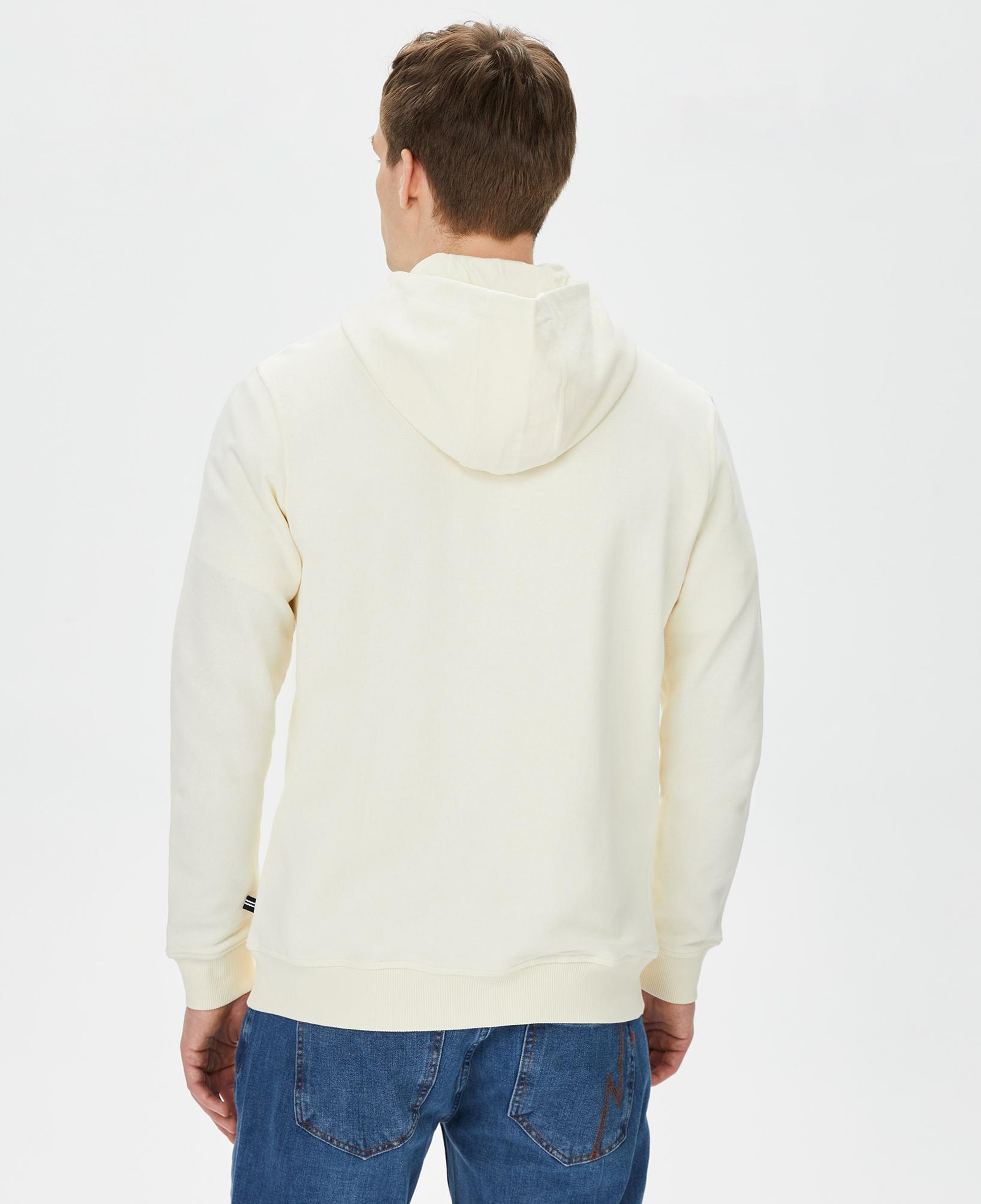 Nautica Erkek Krem Standart Fit Sweatshirt