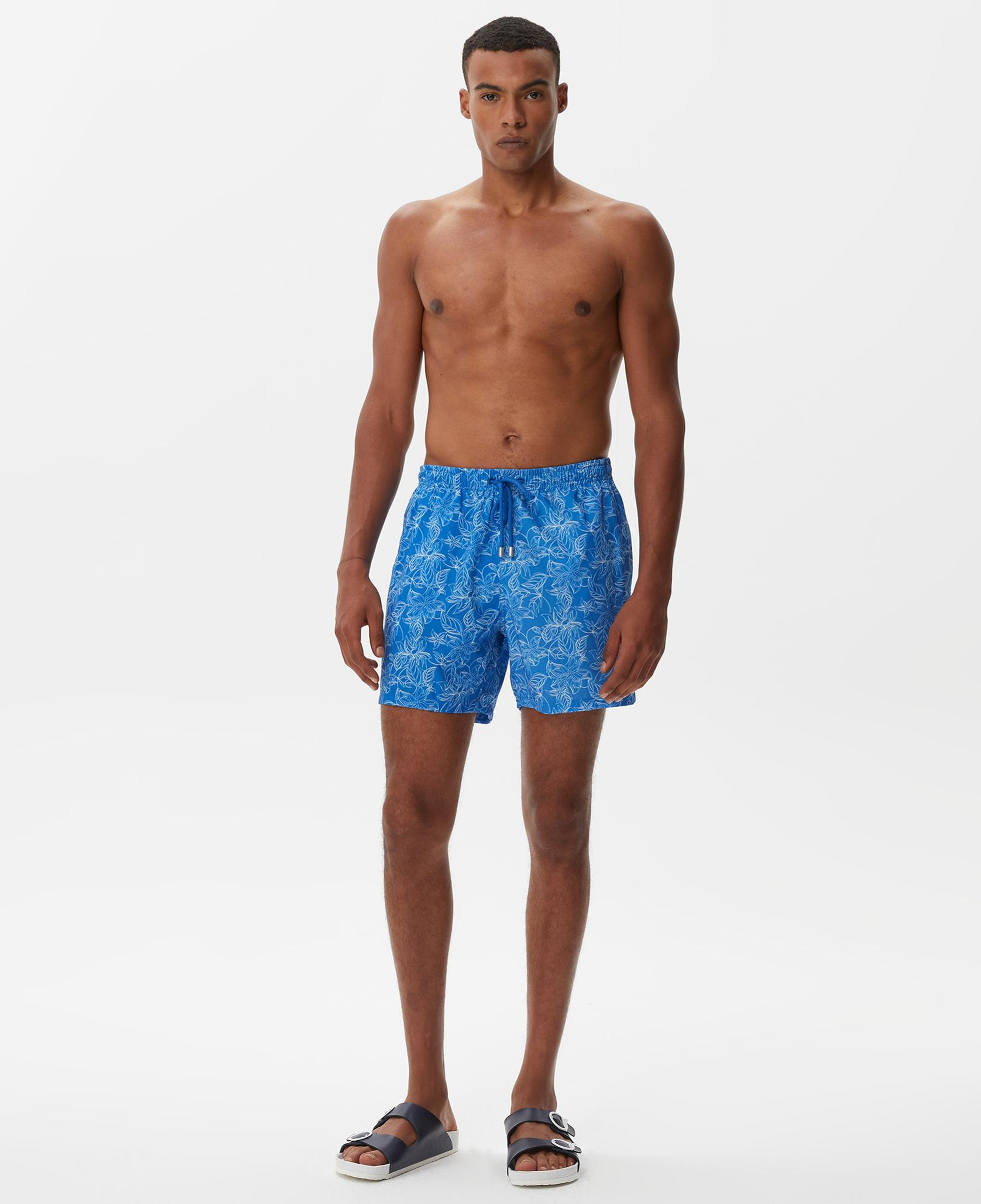 Nautica Erkek Mavi Baskılı Deniz Şortu