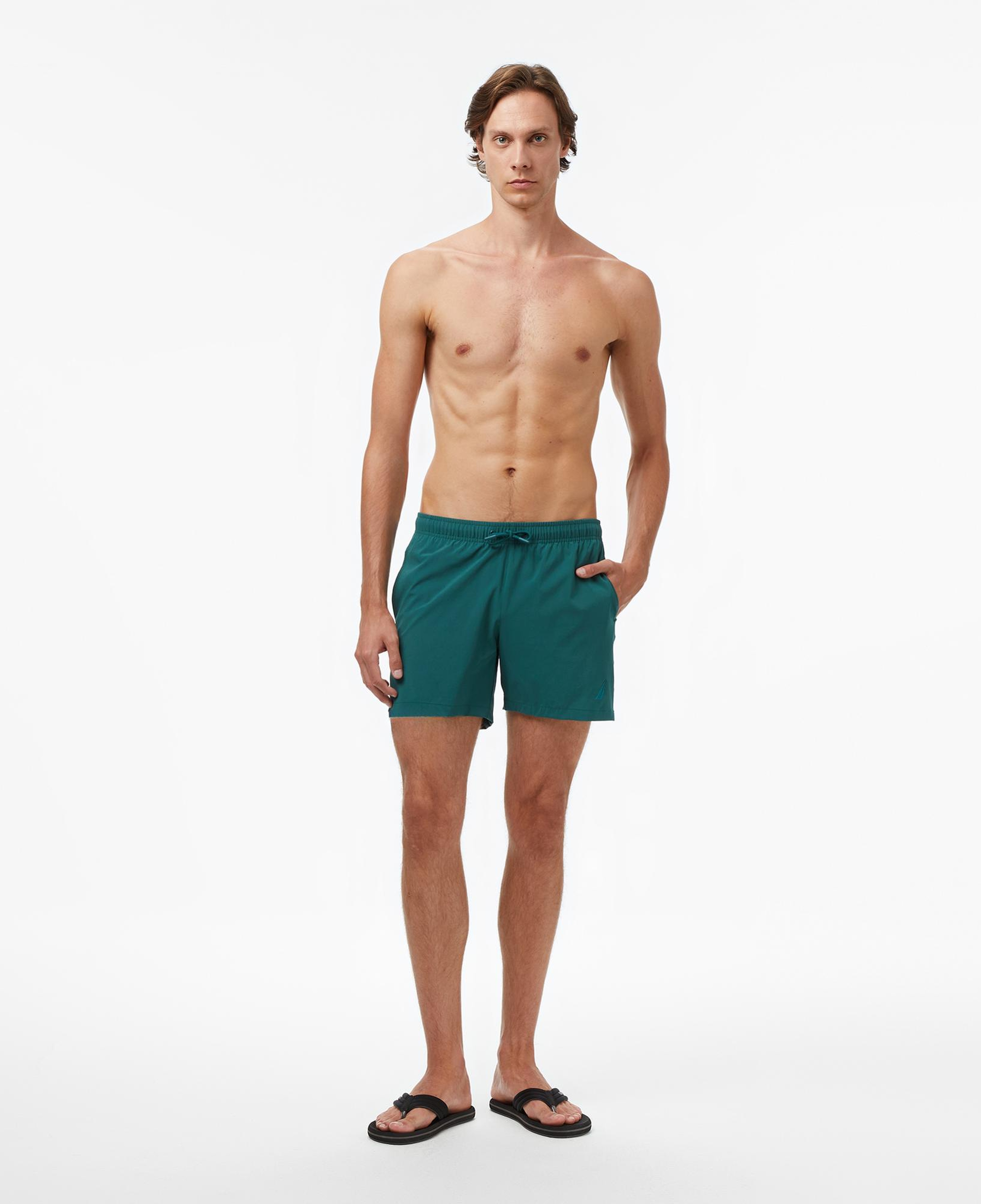 Nautica Erkek Yeşil Regular Fit Deniz Şortu