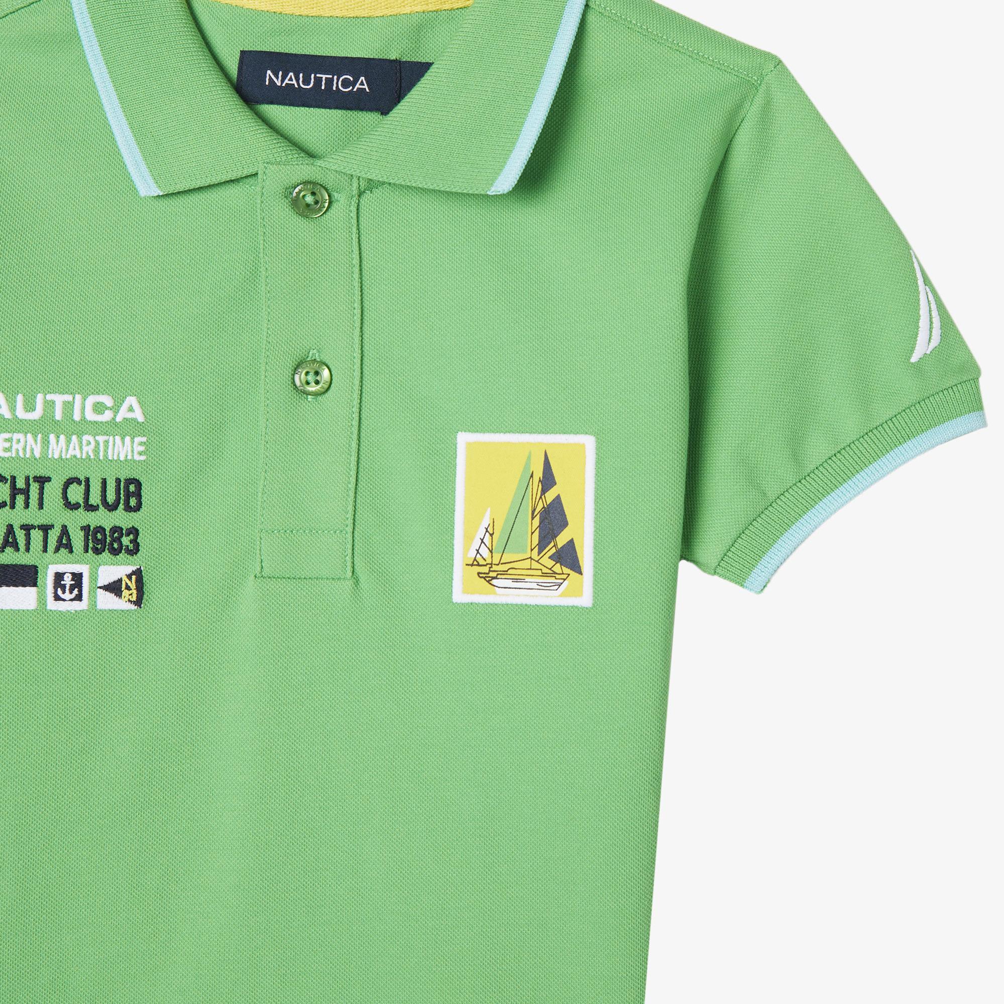 Nautica Erkek Çocuk Yeşil Regular Fit Polo Yaka T-Shirt