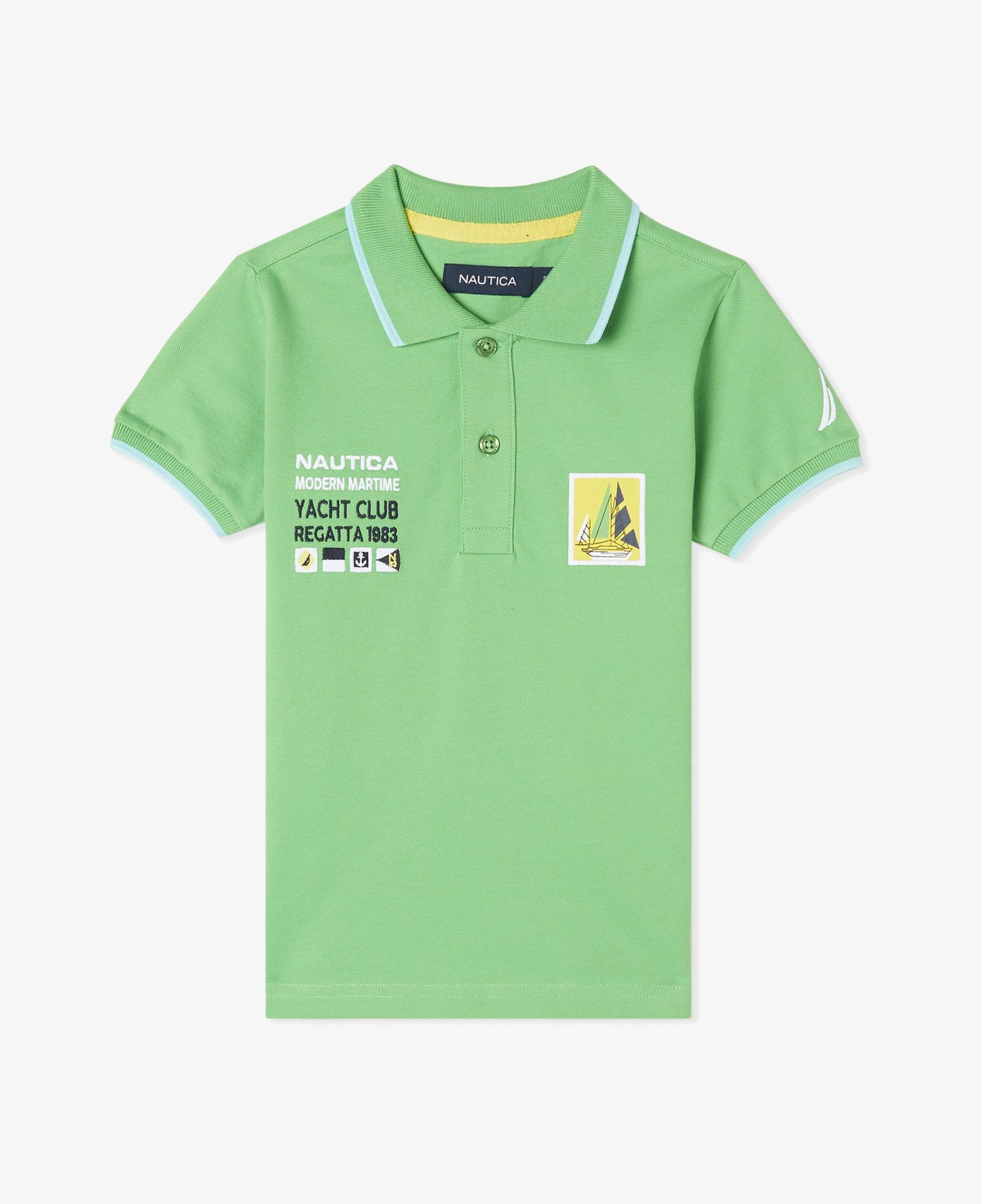 Nautica Erkek Çocuk Yeşil Regular Fit Polo Yaka T-Shirt