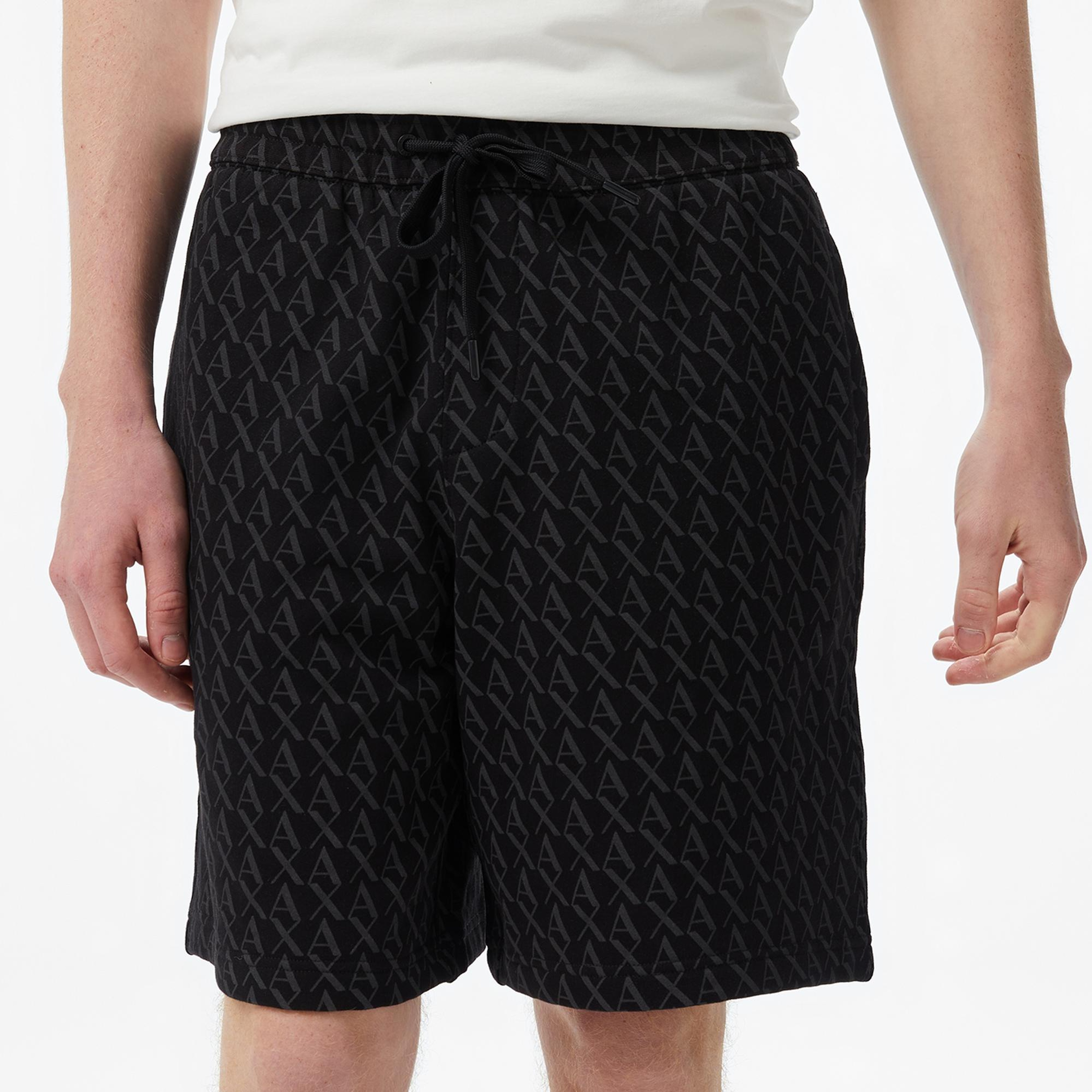 Armani Exchange Erkek Siyah Bermuda Şort