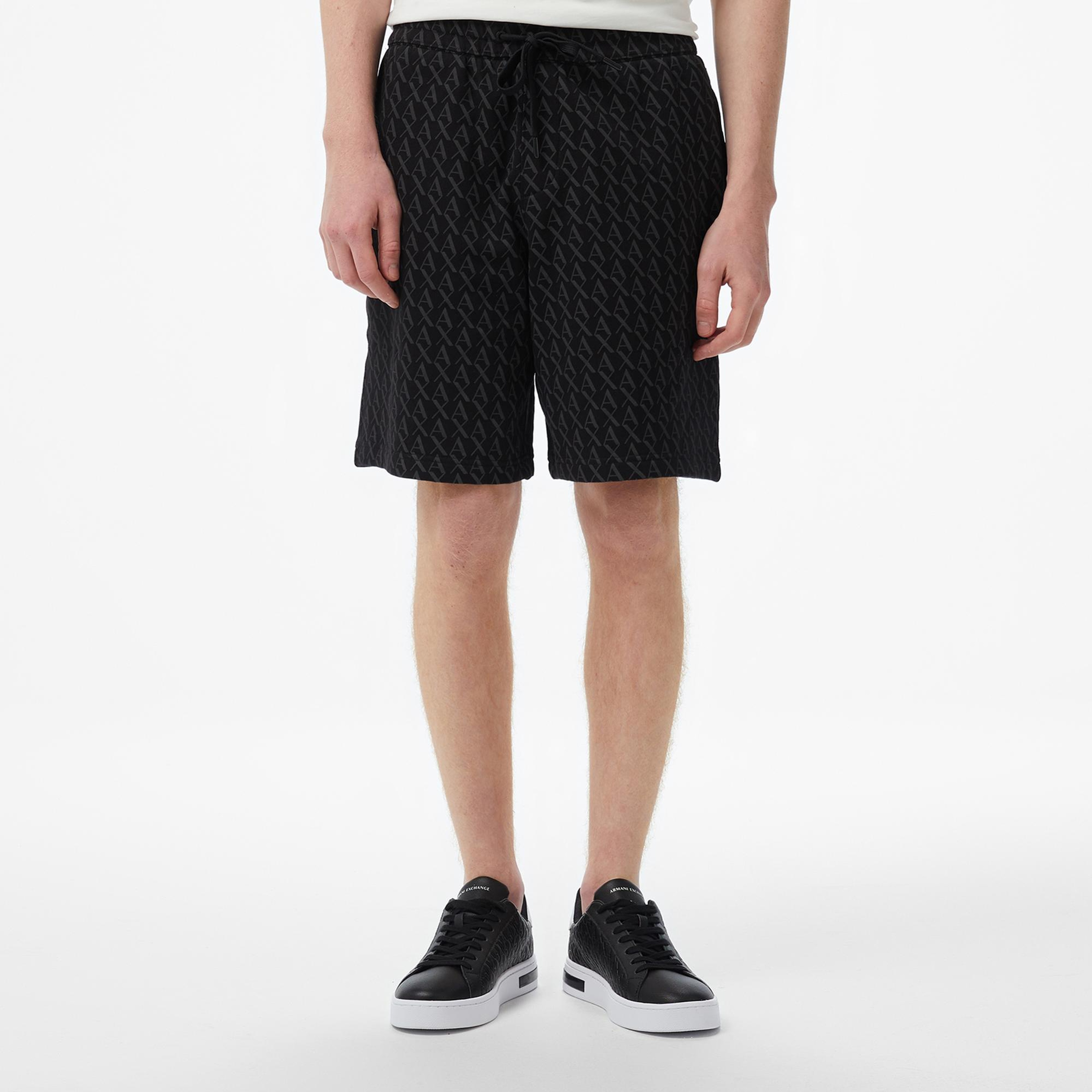 Armani Exchange Erkek Siyah Bermuda Şort