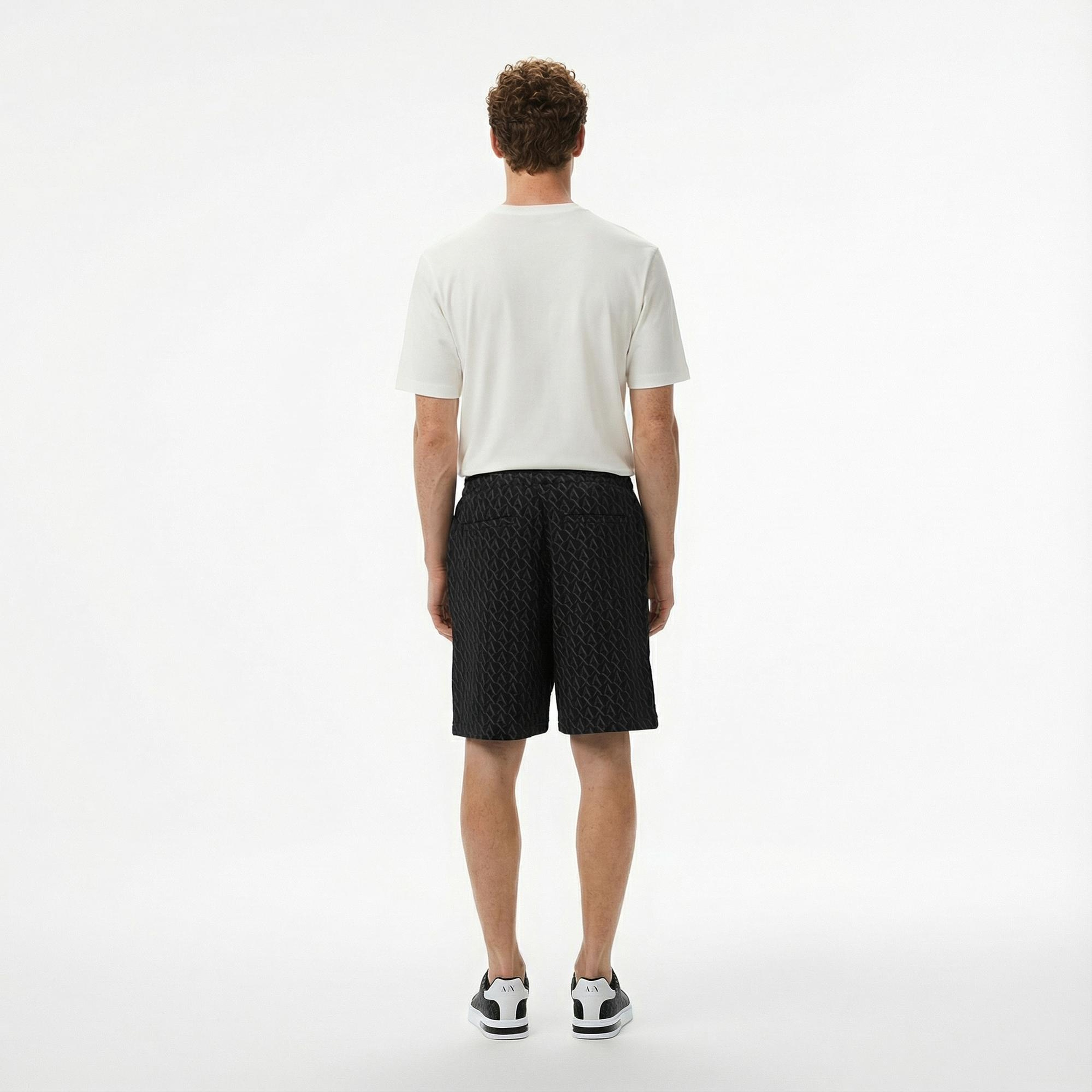 Armani Exchange Erkek Siyah Bermuda Şort