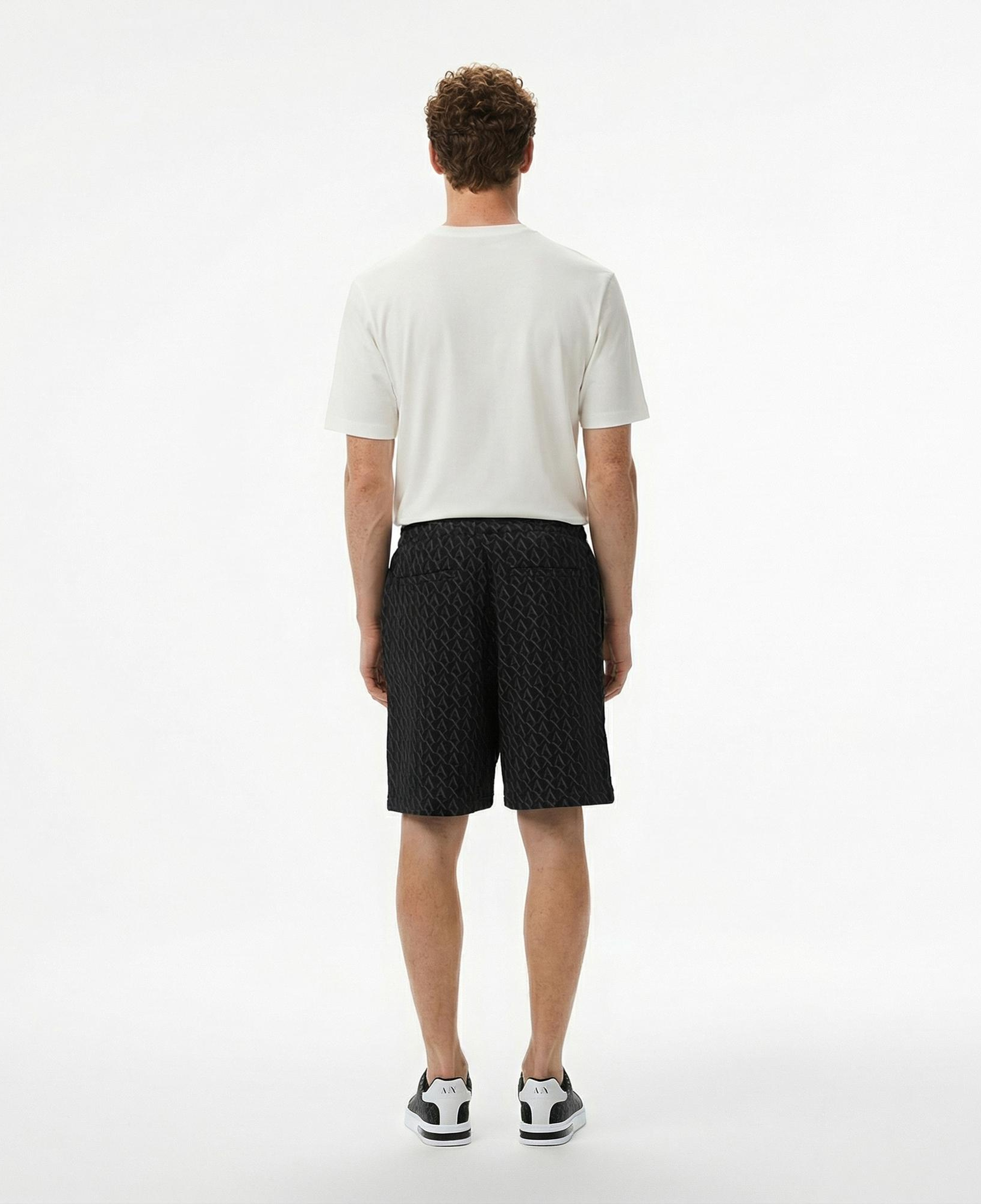 Armani Exchange Erkek Siyah Bermuda Şort