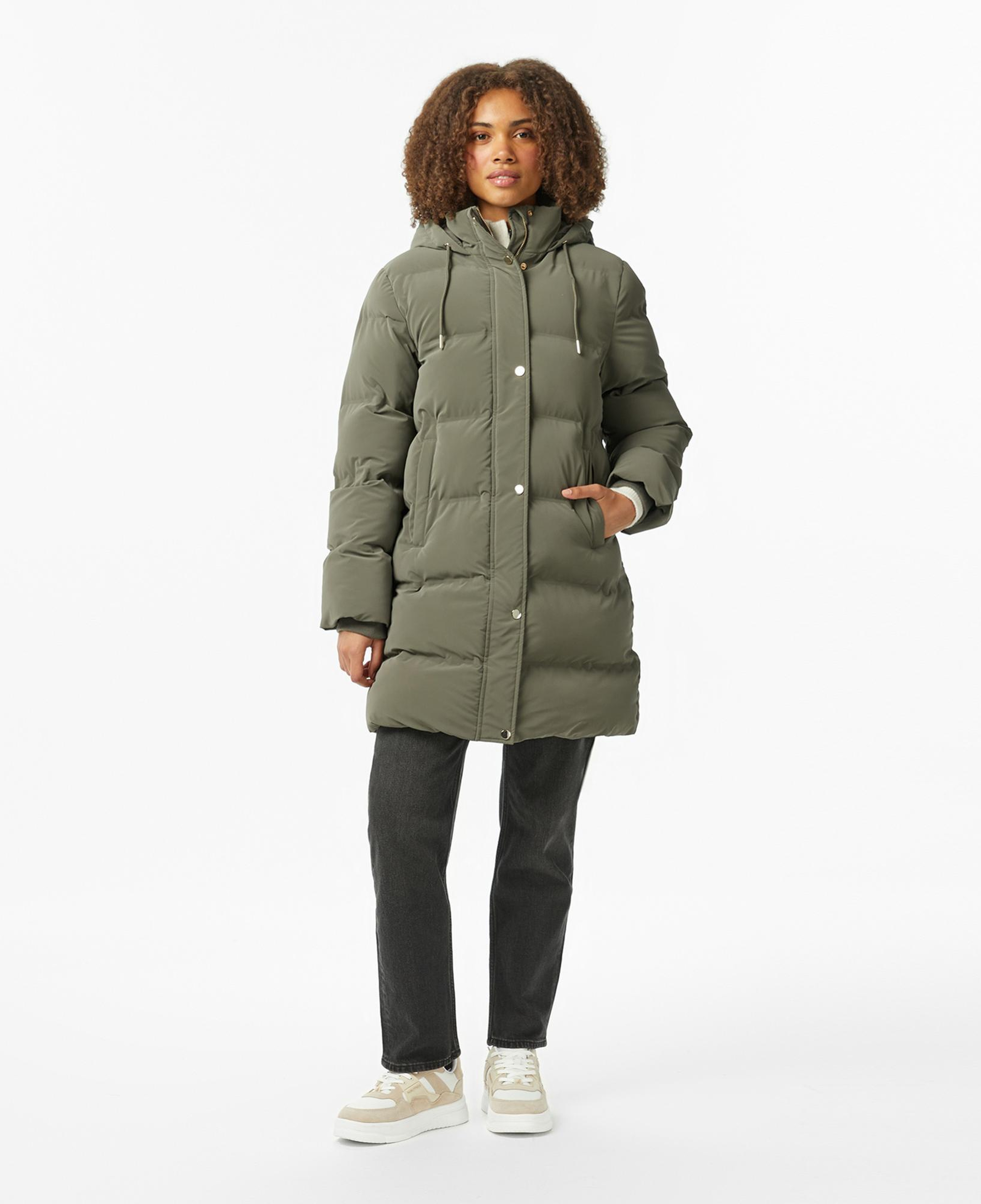 Nautica Kadın Yeşil Regular Fit Mont