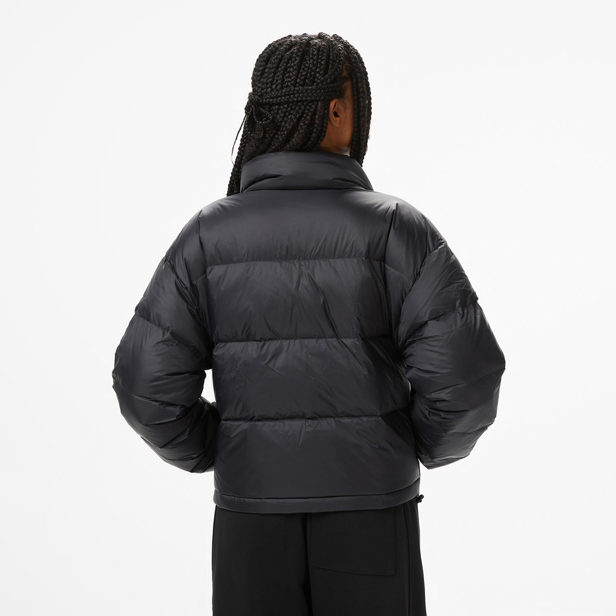 Calvin Klein Graphic Logo Puffer Kadın Siyah Mont