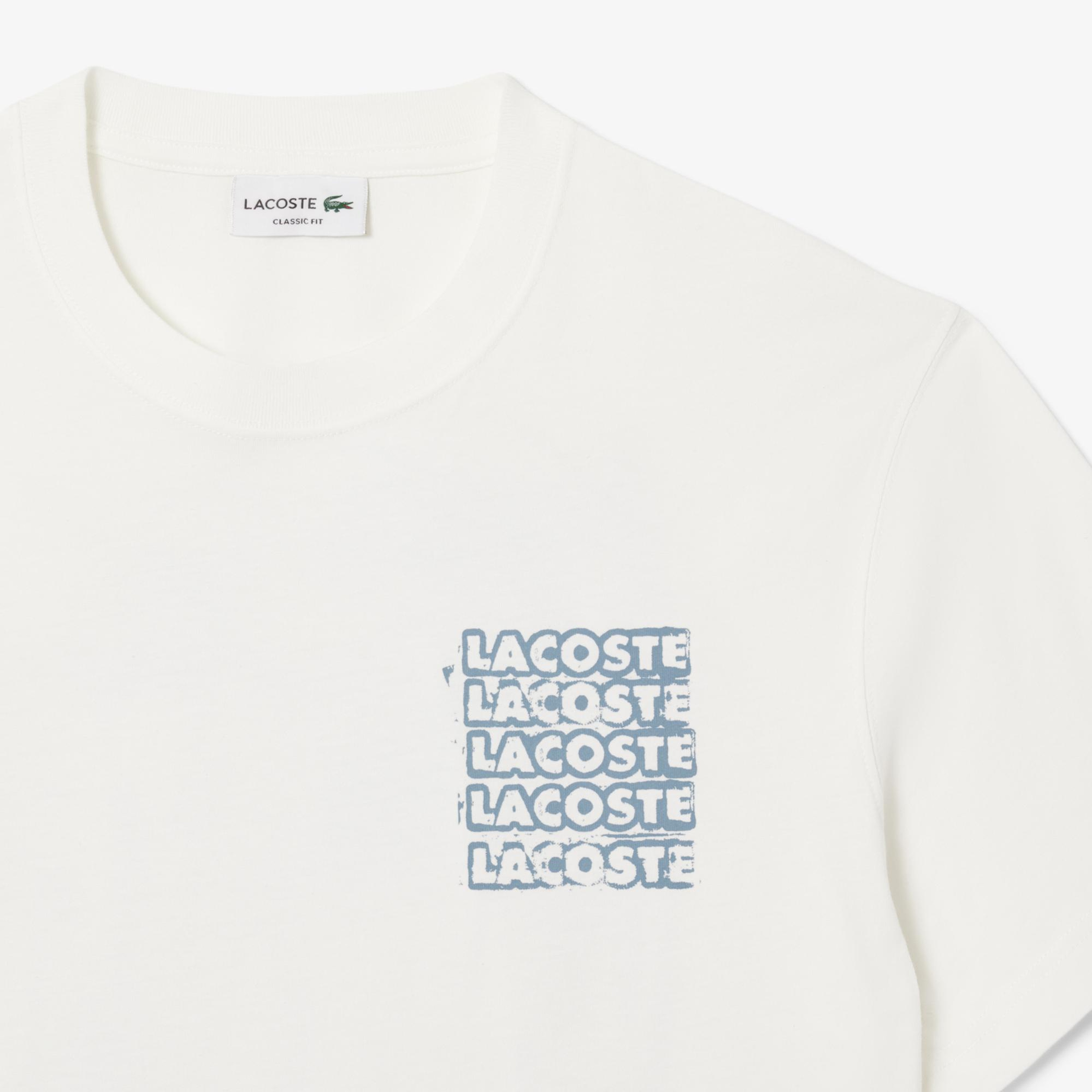 Lacoste Classic Fit Erkek Bej T-Shirt