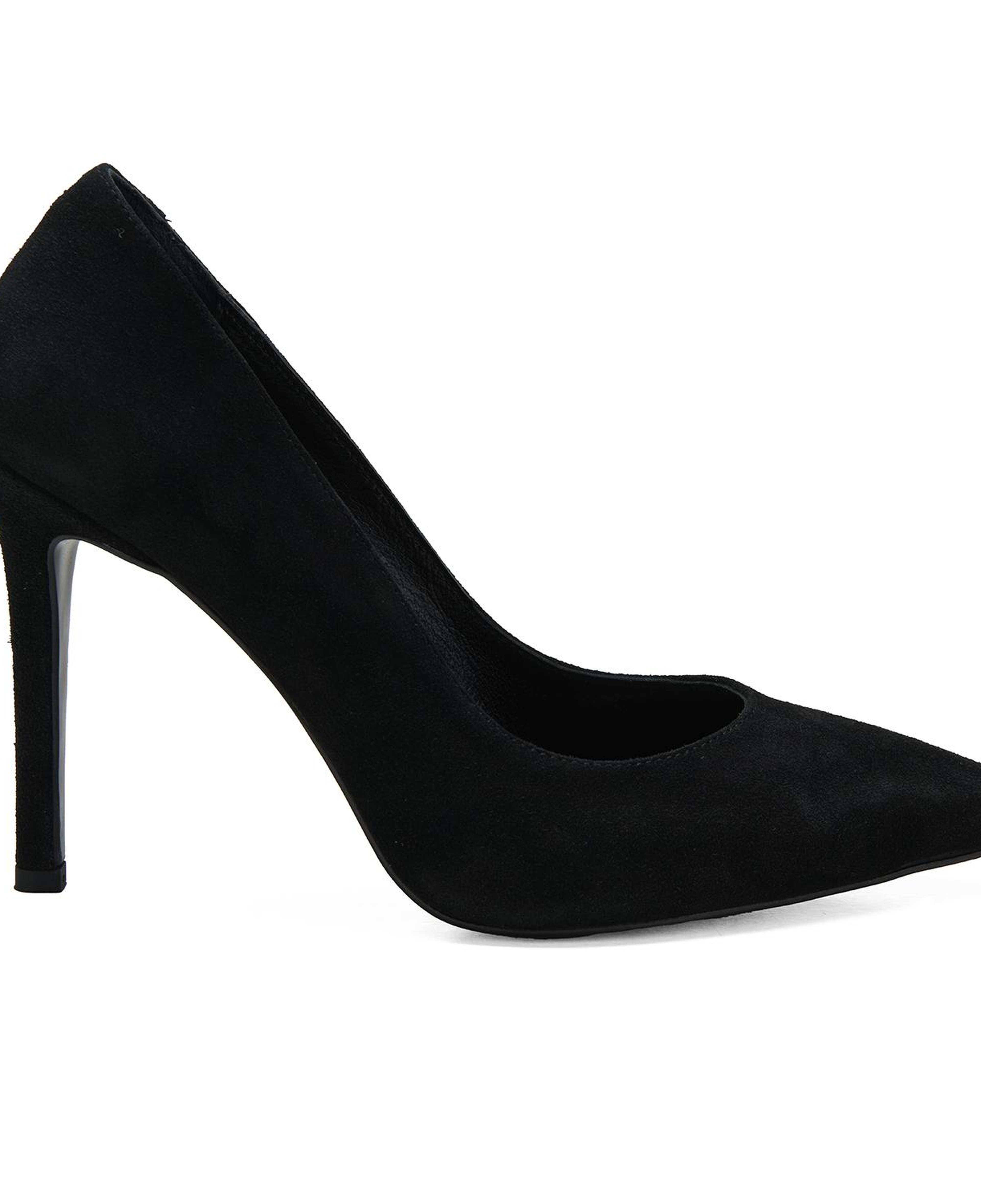 Kadın Siyah Süet Stiletto