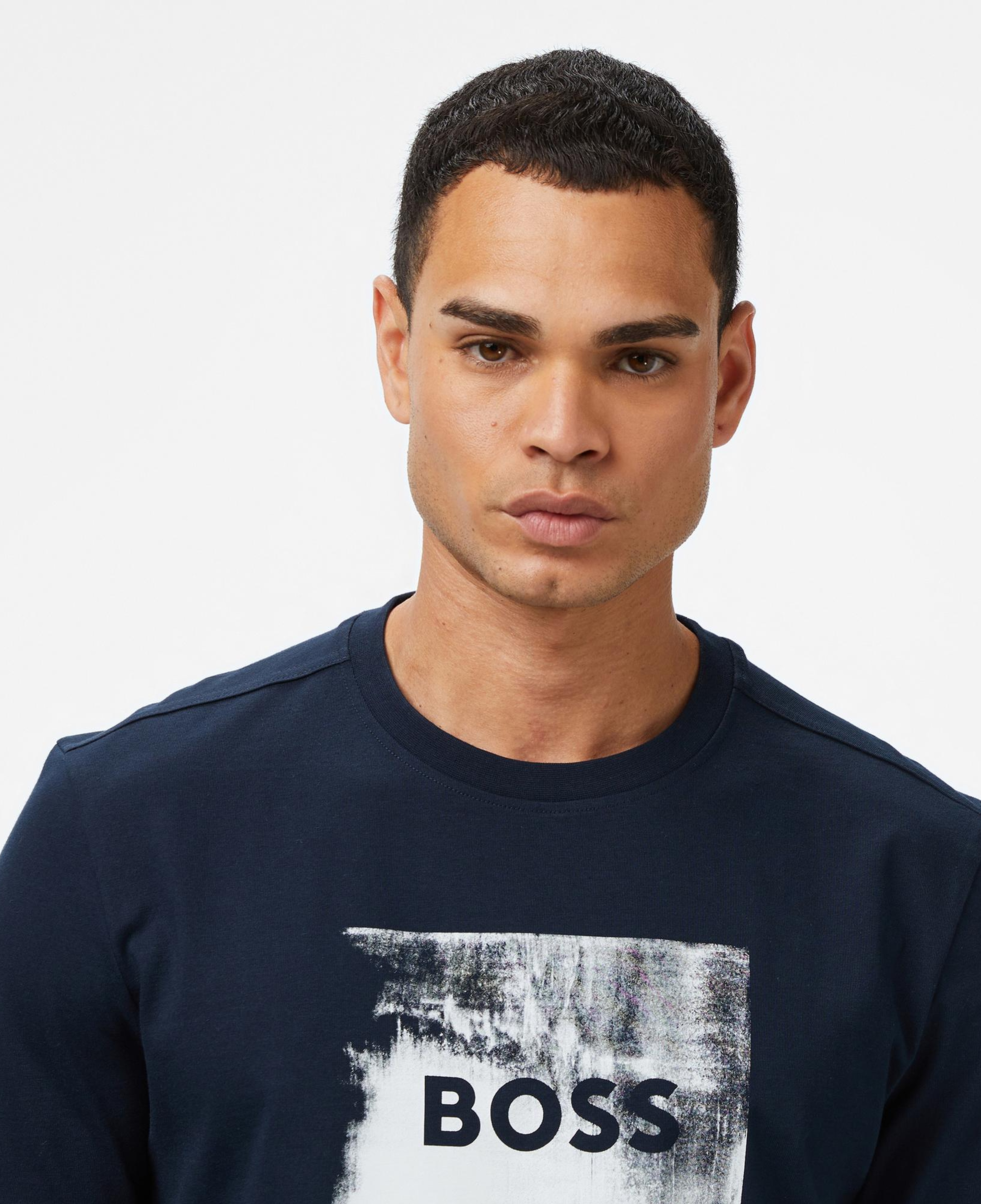 Boss Wheel Erkek Koyu Mavi T-Shirt