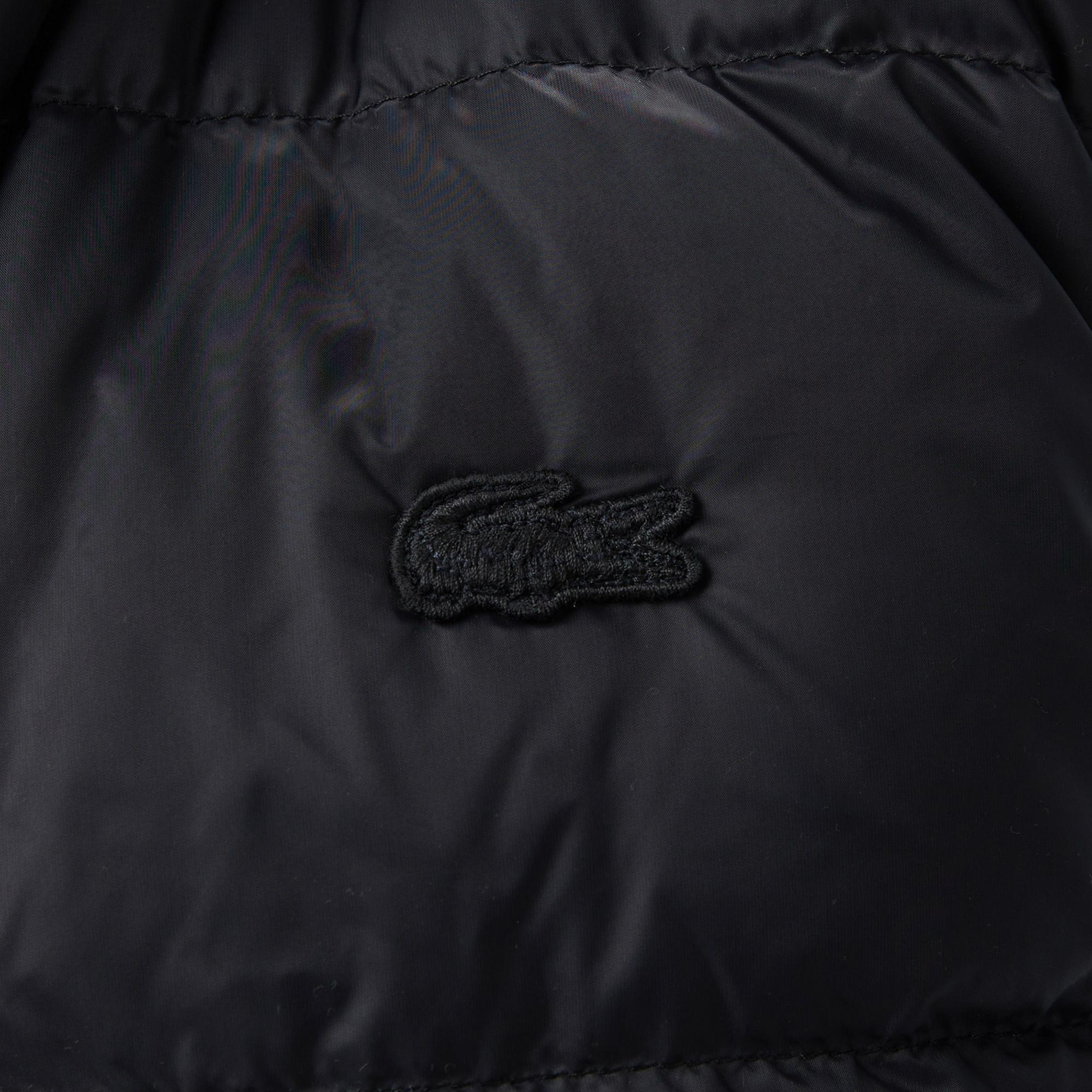 Lacoste Kadın Regular Fit Dik Yaka Kapitone Koyu Gri Yelek