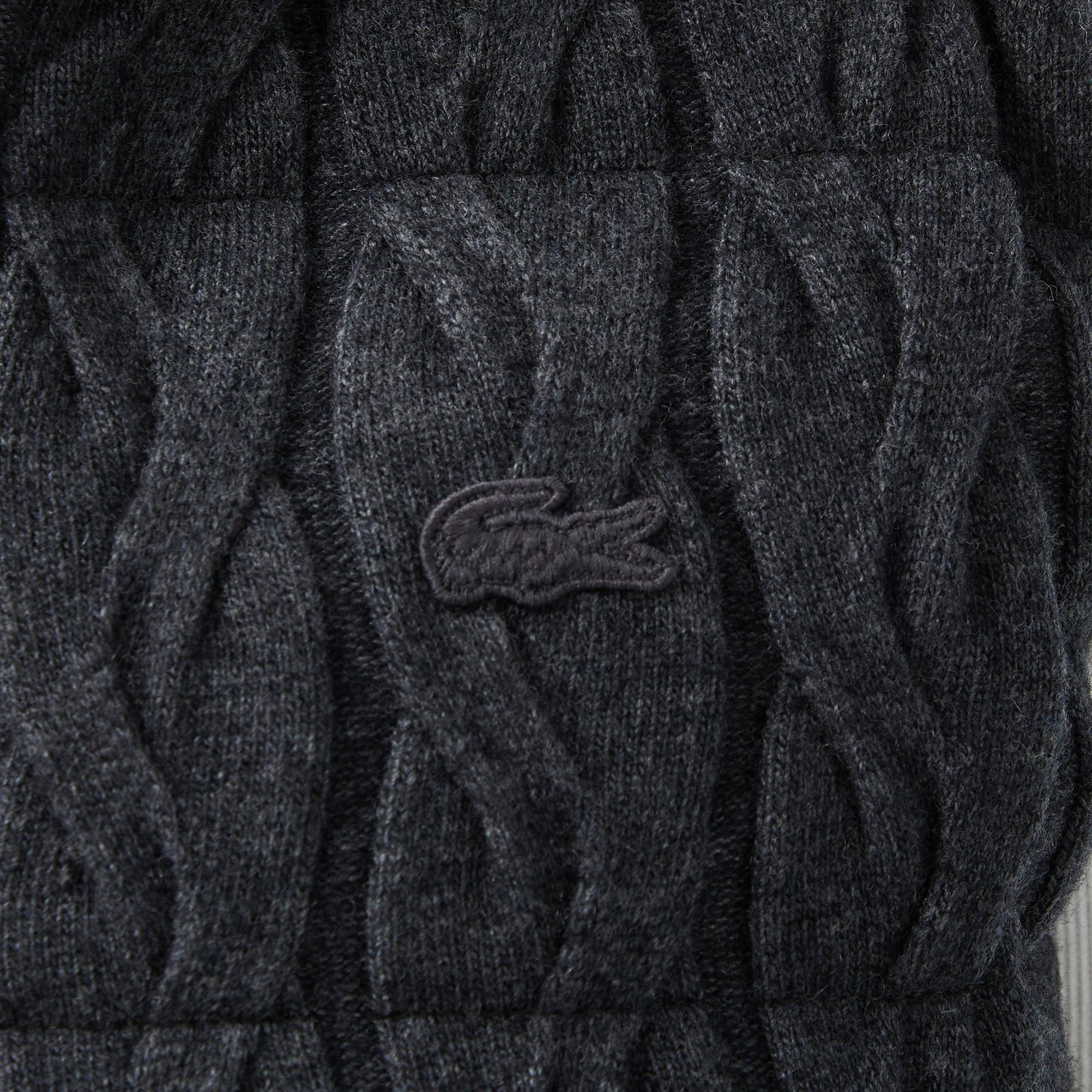 Lacoste Kadın Regular Fit Dik Yaka Kapitone Koyu Gri Yelek