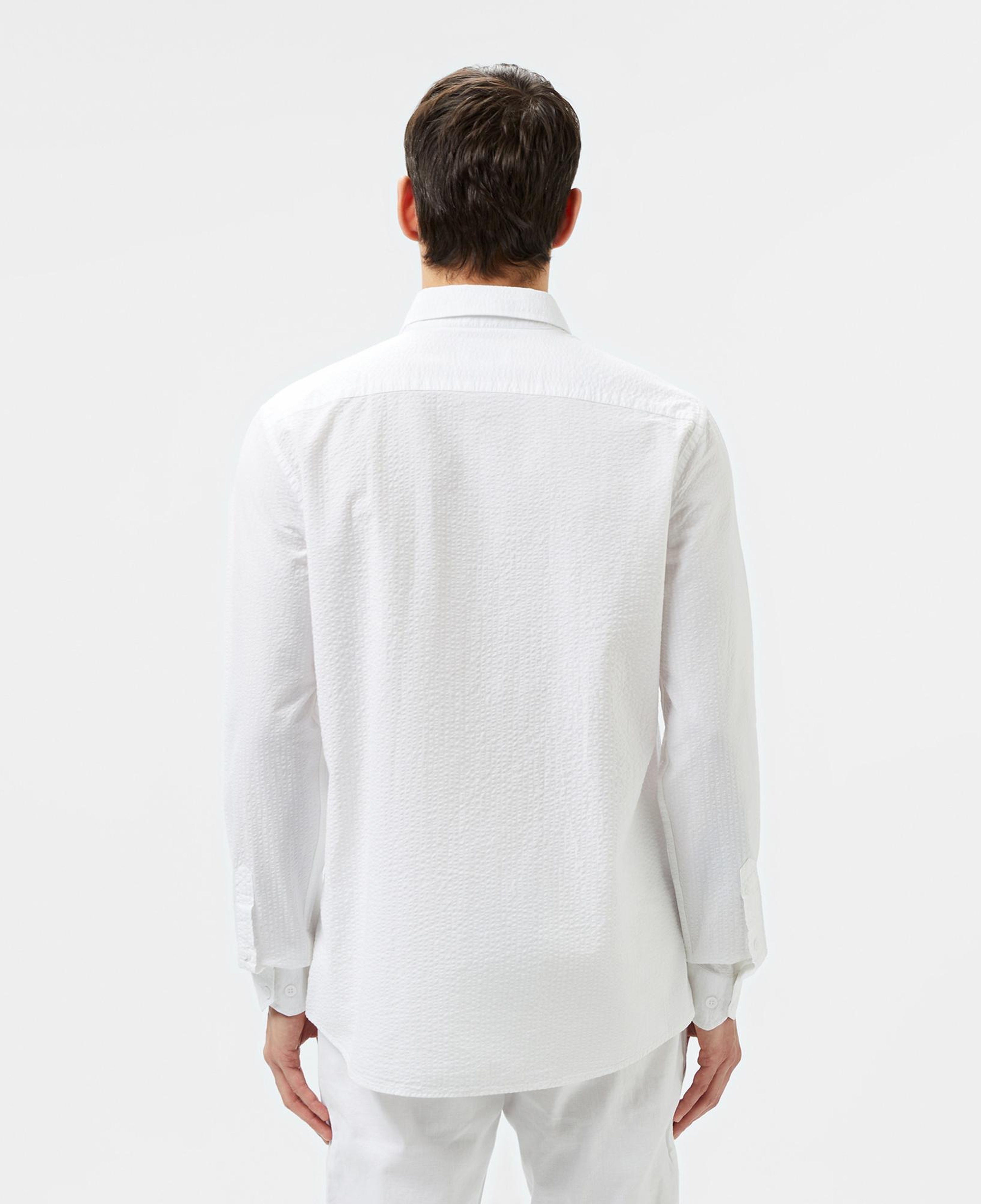 Lacoste Erkek Slim Fit Düğmeli Yaka Beyaz Gömlek