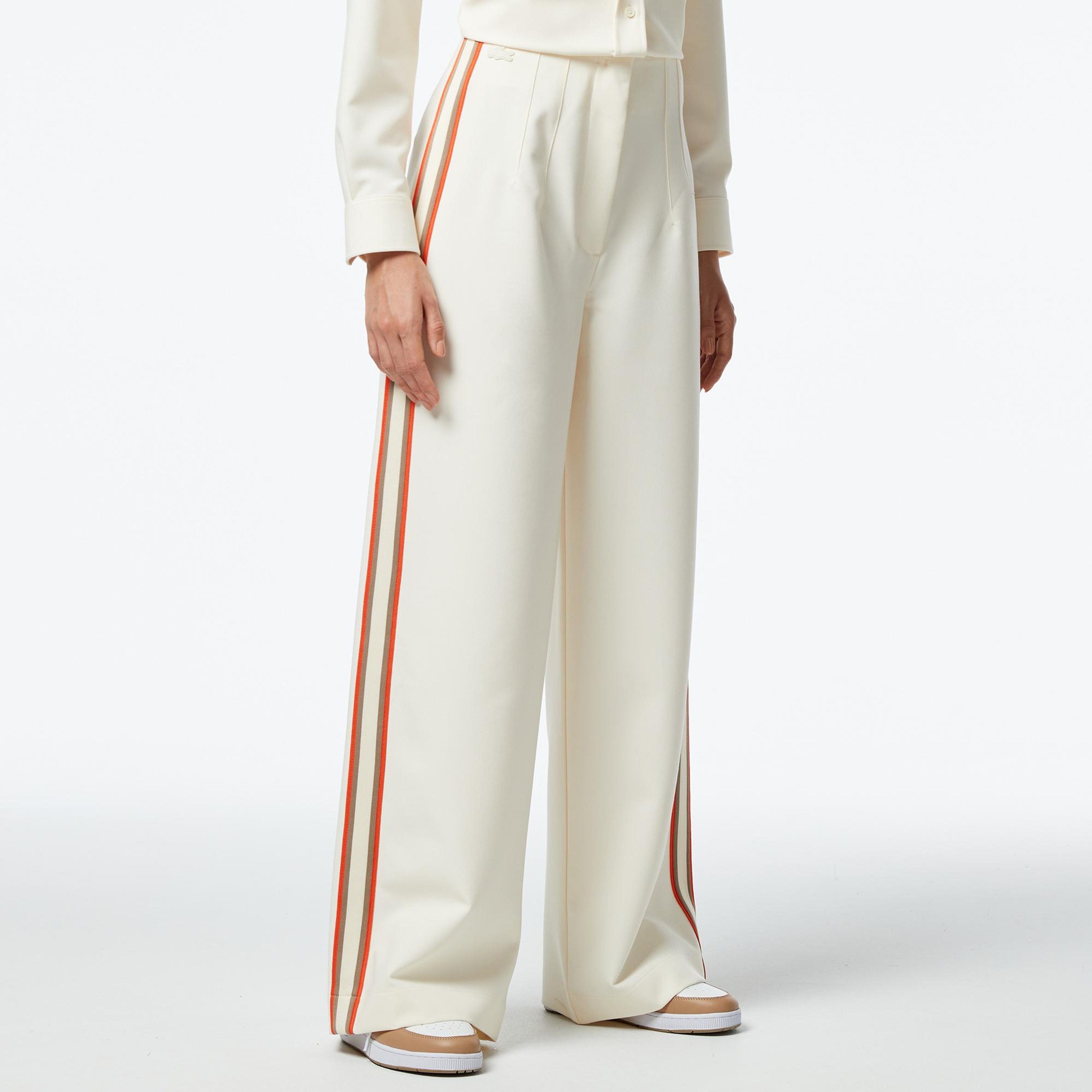 Lacoste Kadın Regular Fit Bej Pantolon