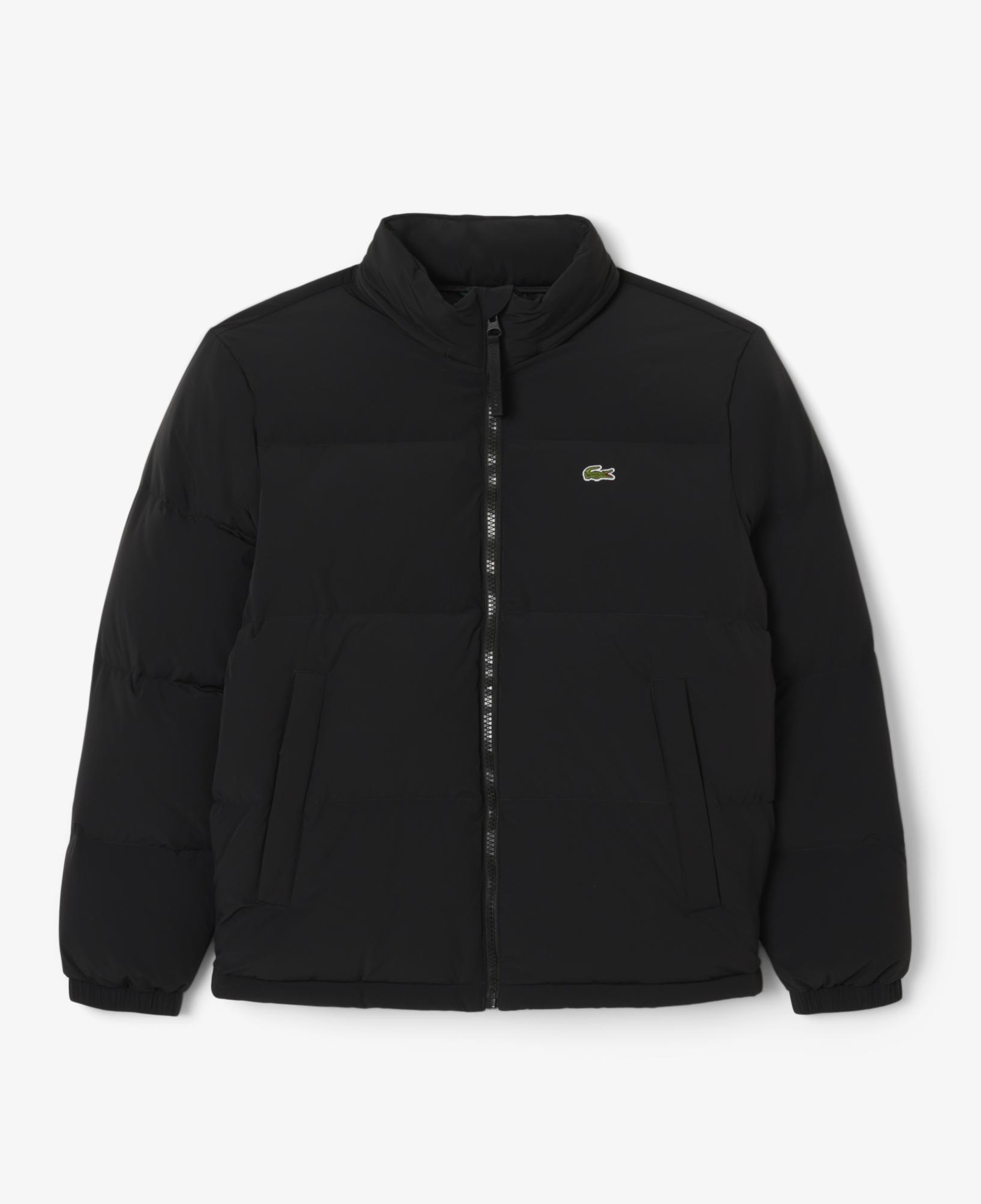 Lacoste Erkek Relaxed Fit Kapüşonlu Siyah Mont