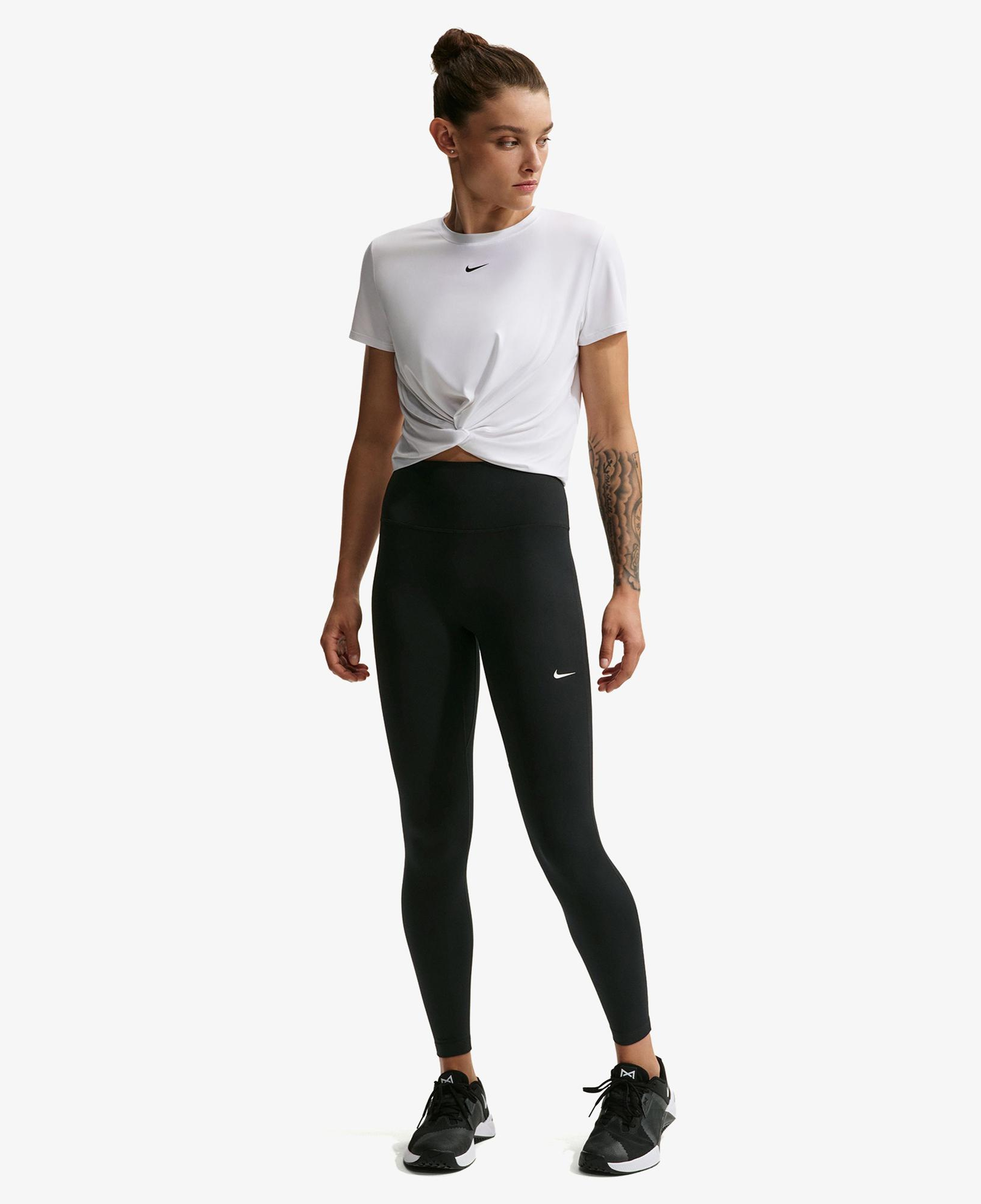 Nike Dri-Fit One Seamless Front Yüksek Belli Kadın Siyah Tayt
